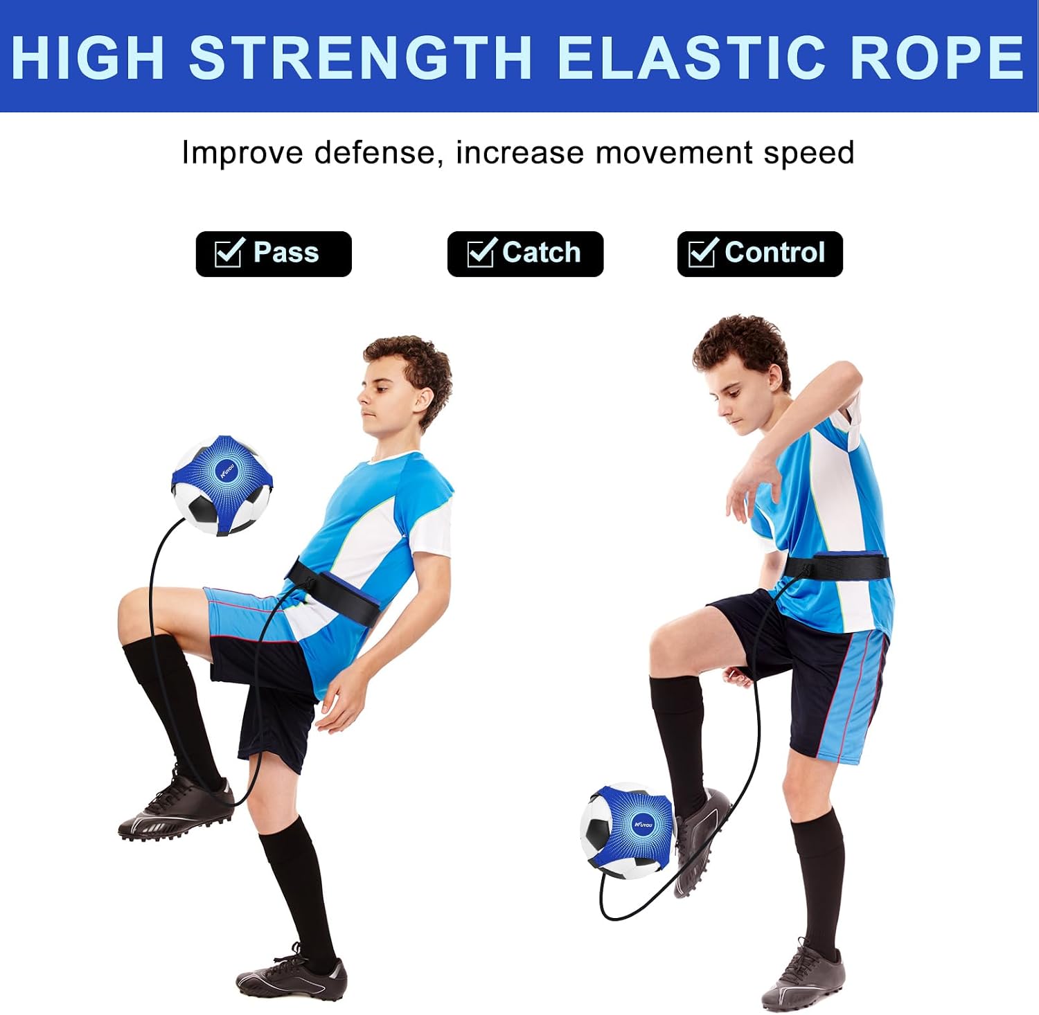 Detalle 1 de KYOU Football Kick Trainer belt, fits Size 3-5