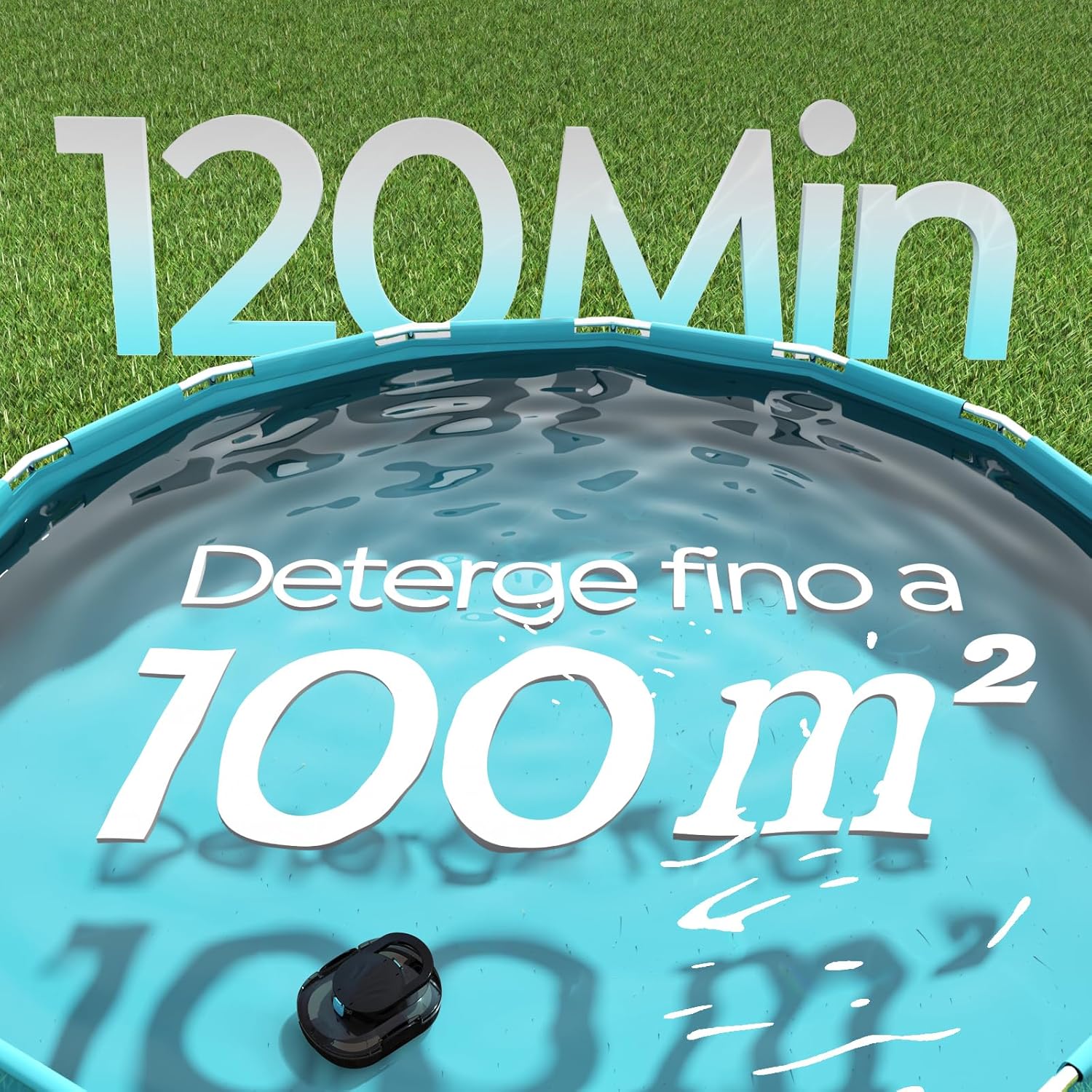 Detalle de S1PRO (Versione 2026) Robot Piscina Senza Fili – Pulizia efficiente per vasche fino a 100 m²