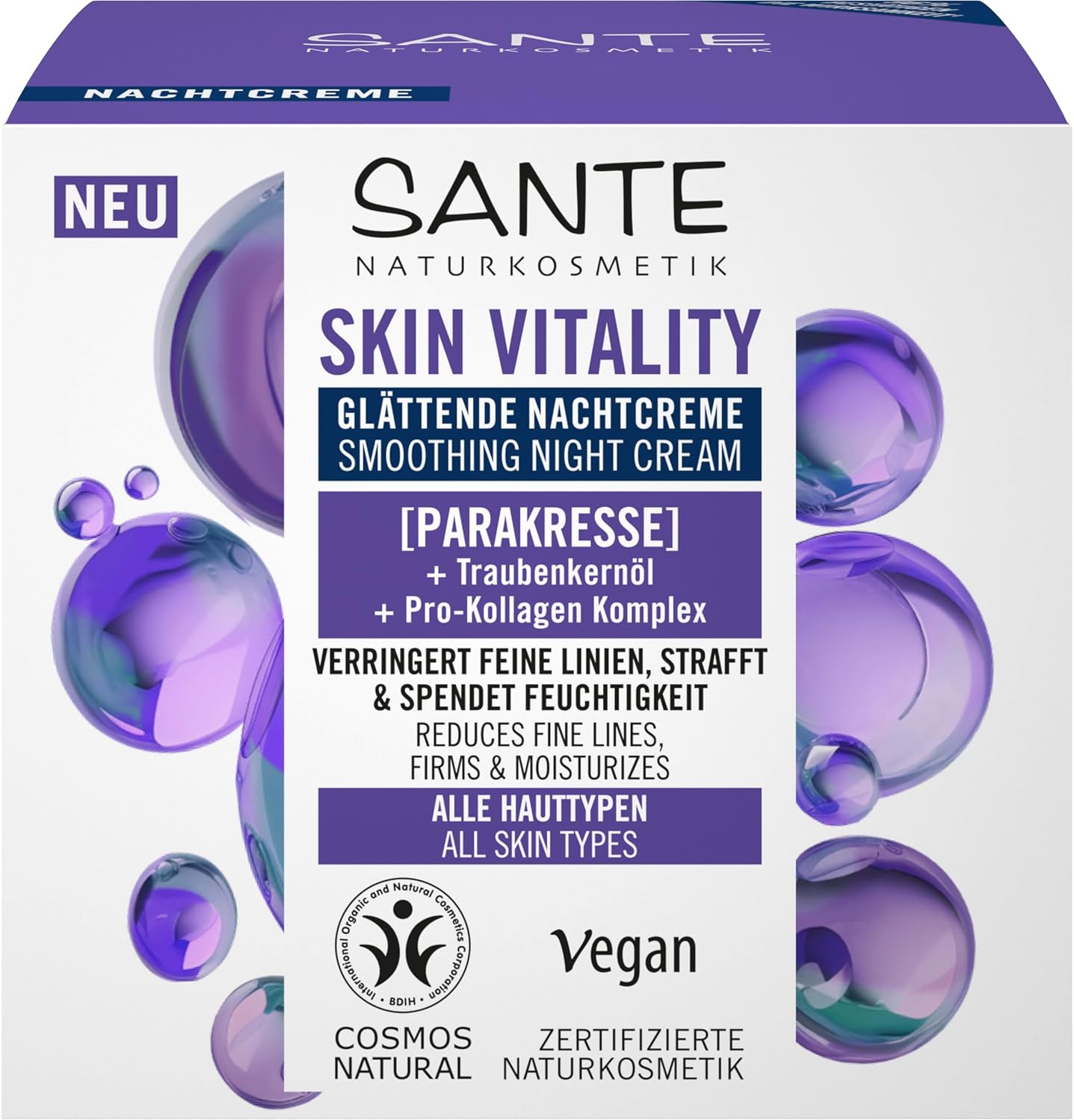Detalle 2 de SANTE Skin Vitality Glättende Nachtcreme