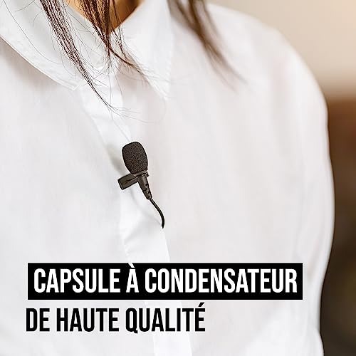 Detalle de RØDE Lavalier GO Professional — Microphone cravate 3,5 mm pour broadcast, cinéma et création de contenu (noir)