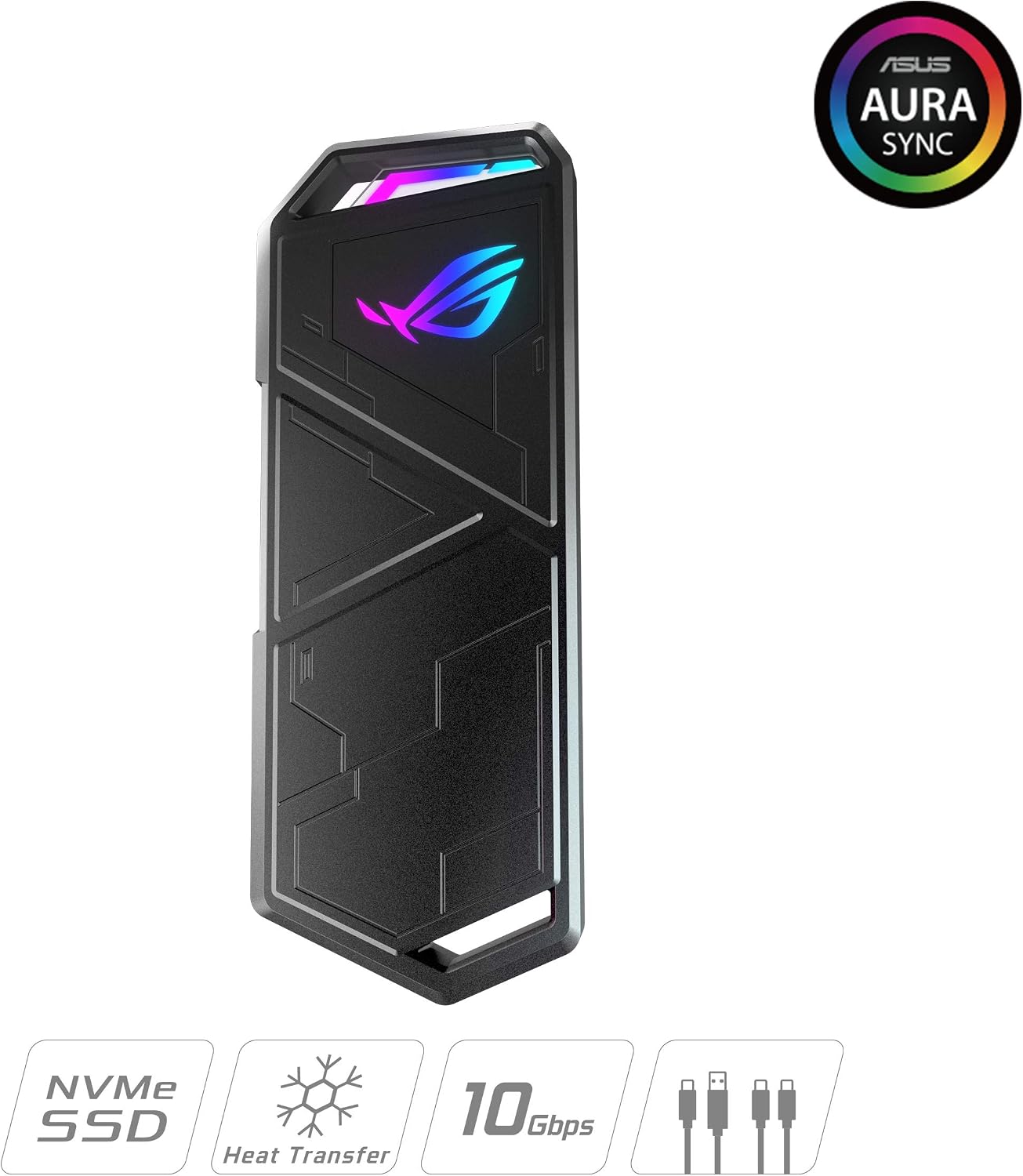 Detalle de ASUS ROG Strix Arion ESD-S1C M.2 NVMe SSD Enclosure, 10 Gbps USB-C