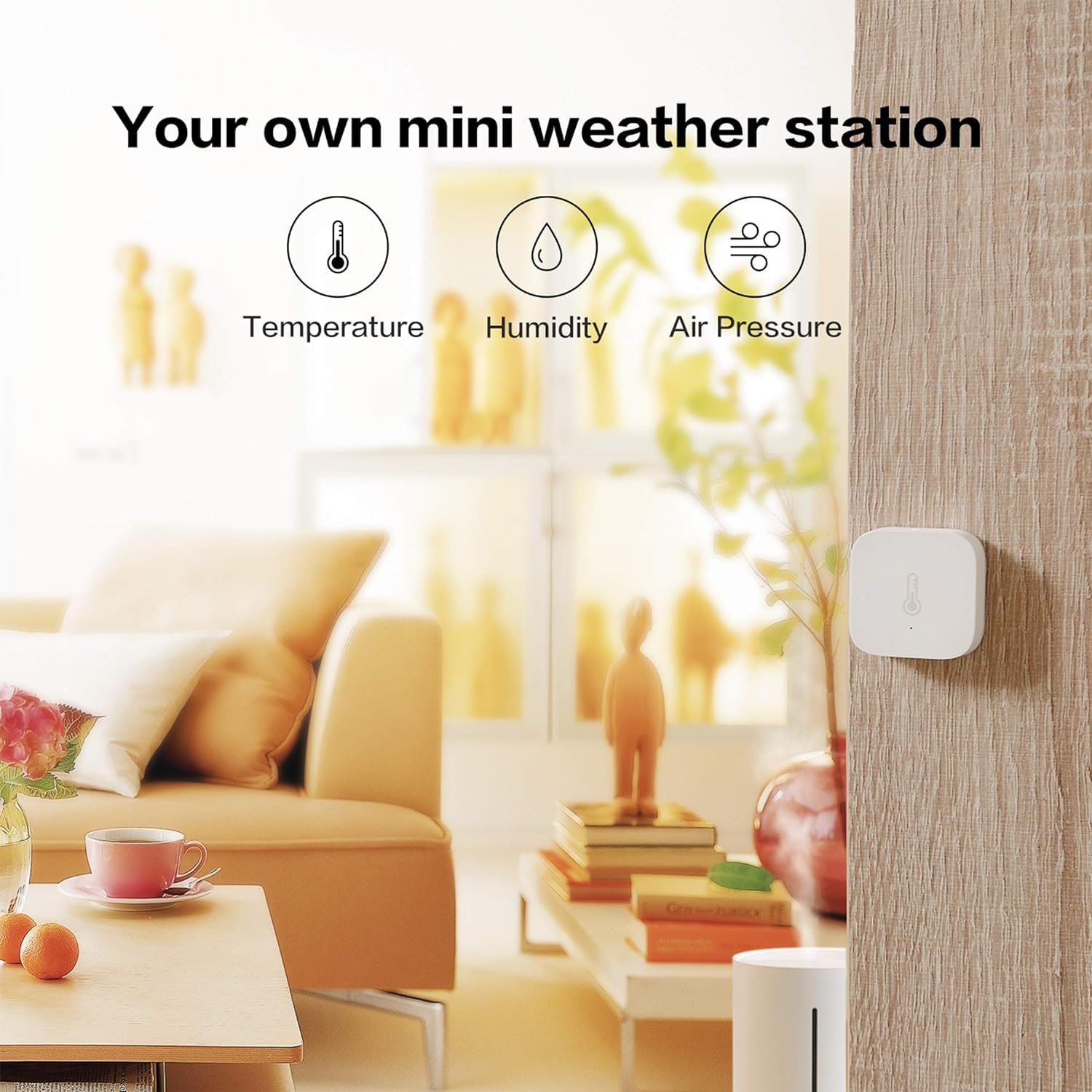 Thumbnail 3 de Aqara Zigbee Temperatursensor & Hygrometer (Luftfeuchte), 3er-Set – für Apple HomeKit und Alexa