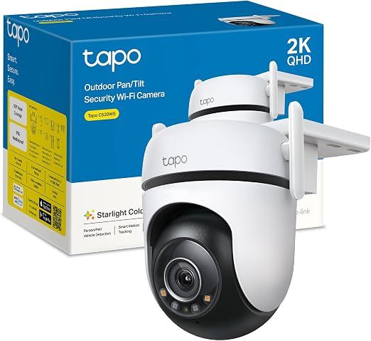Imagen de tapo C520WS - Cámara Vigilancia 360° Wi-Fi con Visión Nocturna 🌙 en OfertitasTOP