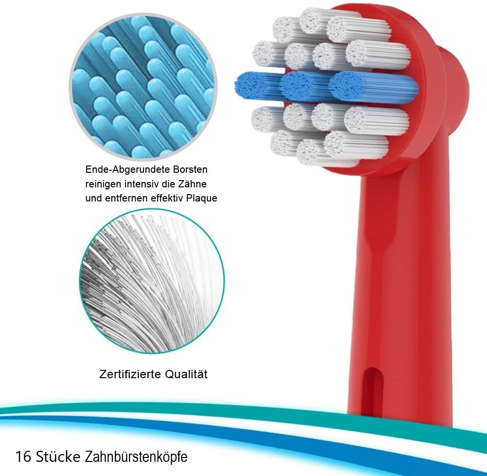 Thumbnail 3 de 16 Kids Aufsteckbürsten mit extra weichen Borsten (kompatibel mit Oral-B Kinder E‑Zahnbürste) – 16 Stück