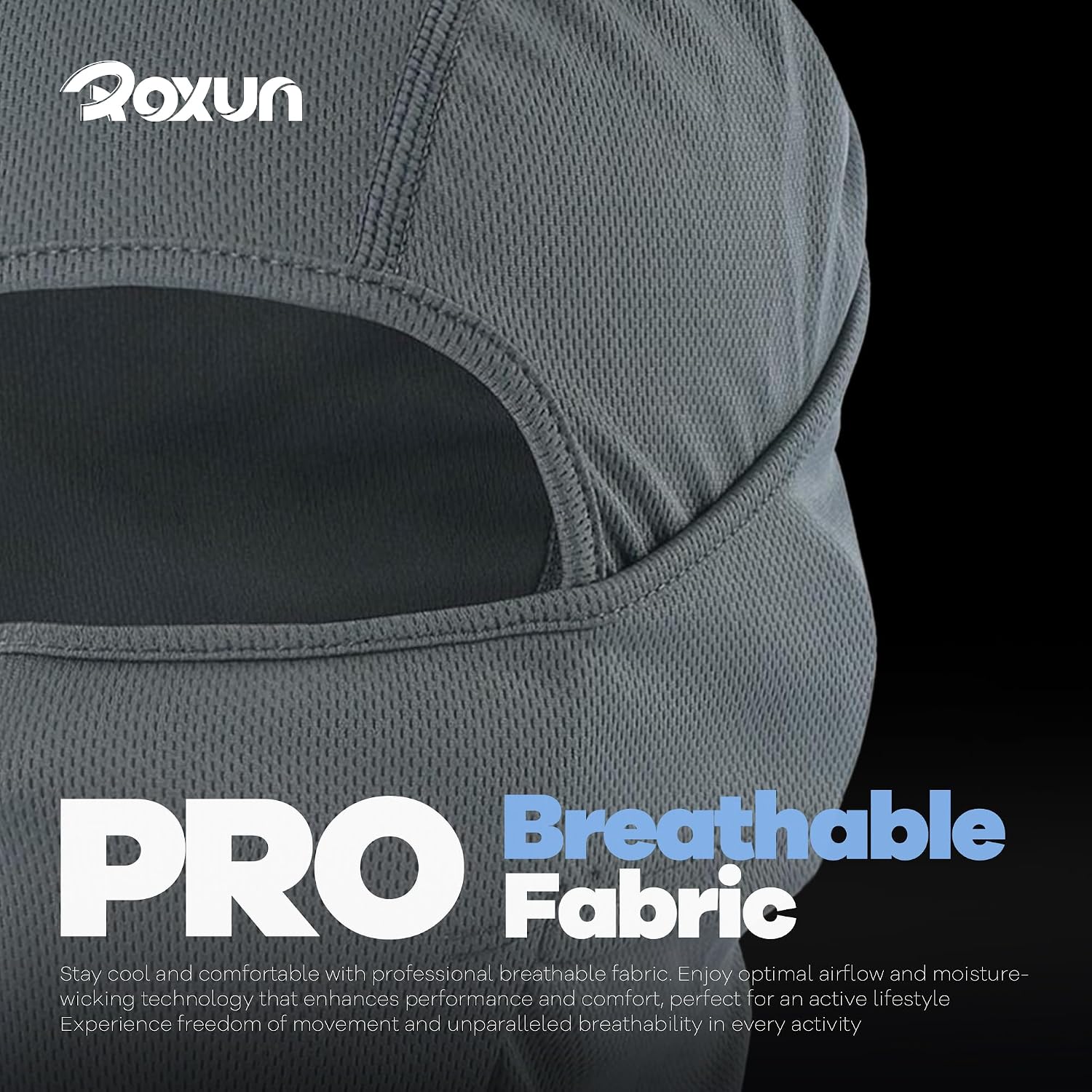 Detalle 2 de ROXUN Ski Mask Balaclava Shiesty — windproof face cover 🎭