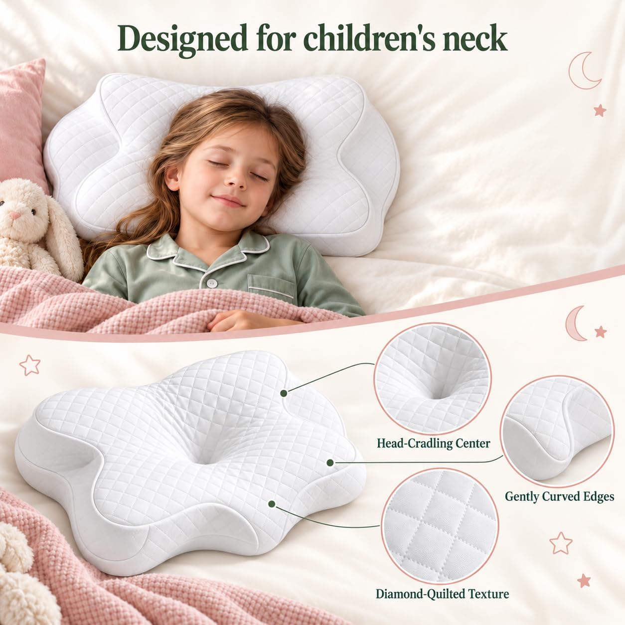 Thumbnail 4 de IDKETSO 1001 Kids’ Butterfly Memory Foam Pillow with Cotton Cover