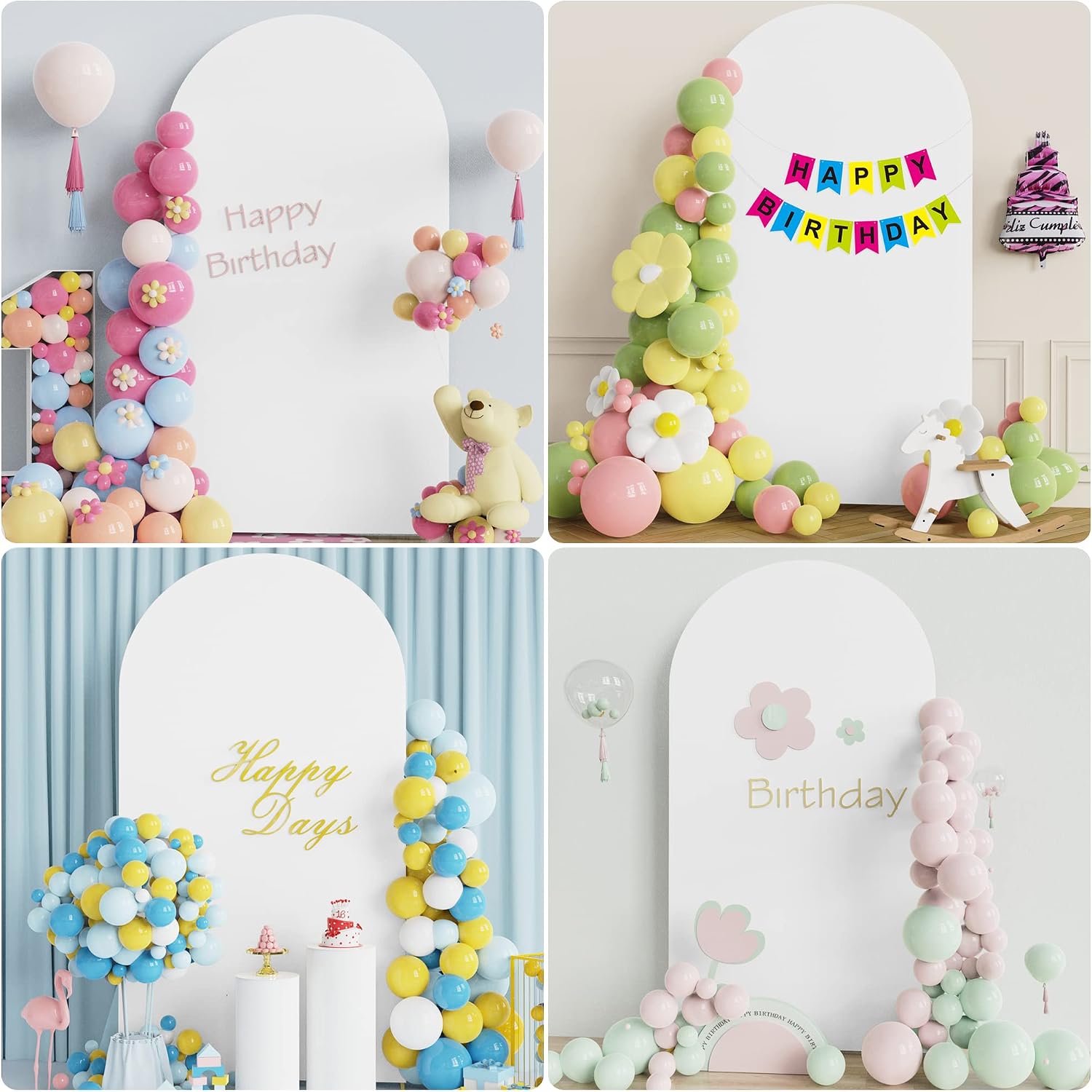 Thumbnail 3 de Wokceer 7.2 FT Wedding Arch Backdrop Stand with White Arch Cover – Elegant Gold Frame, Portable Event Decor