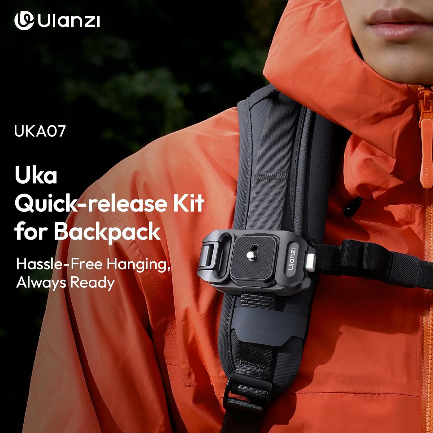 Thumbnail 6 de ULANZI Kamera-Rucksack-Gurt-Clip UKA07 mit Schnellentriegelungssystem (bis 10 kg), kompatibel mit UKA-QR-Platten