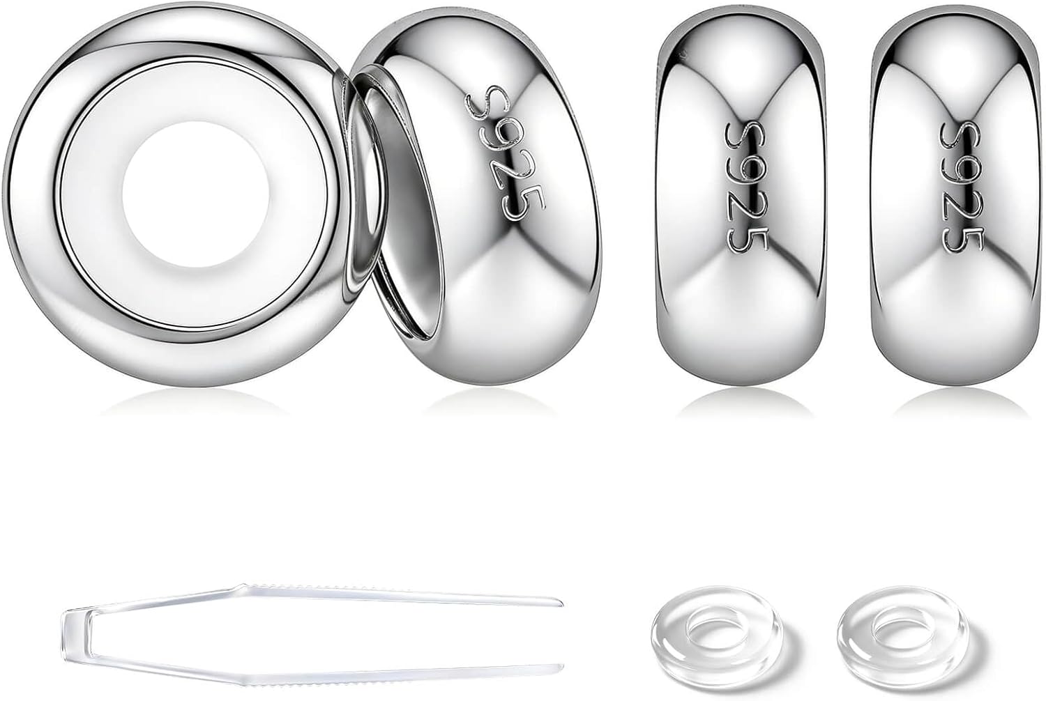 Thumbnail 6 de GW Charms Stopper 925 Sterling Silber – Stopper mit Silikonkern für Armbänder