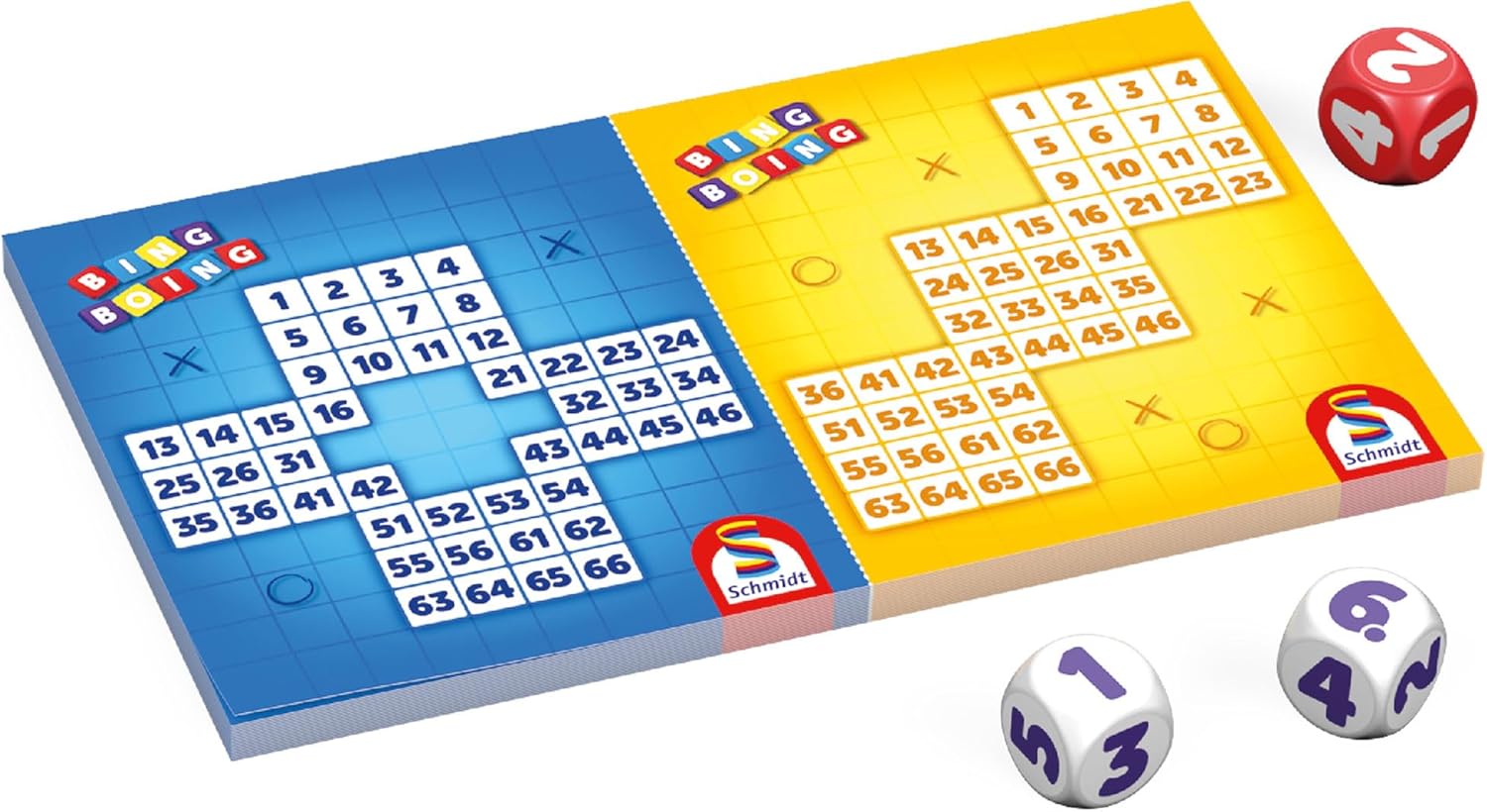 Detalle 2 de Schmidt Spiele 51454 Bing Boing, Jeu de Voyage — Boite métallique, rapide et ludique pour tous les âges