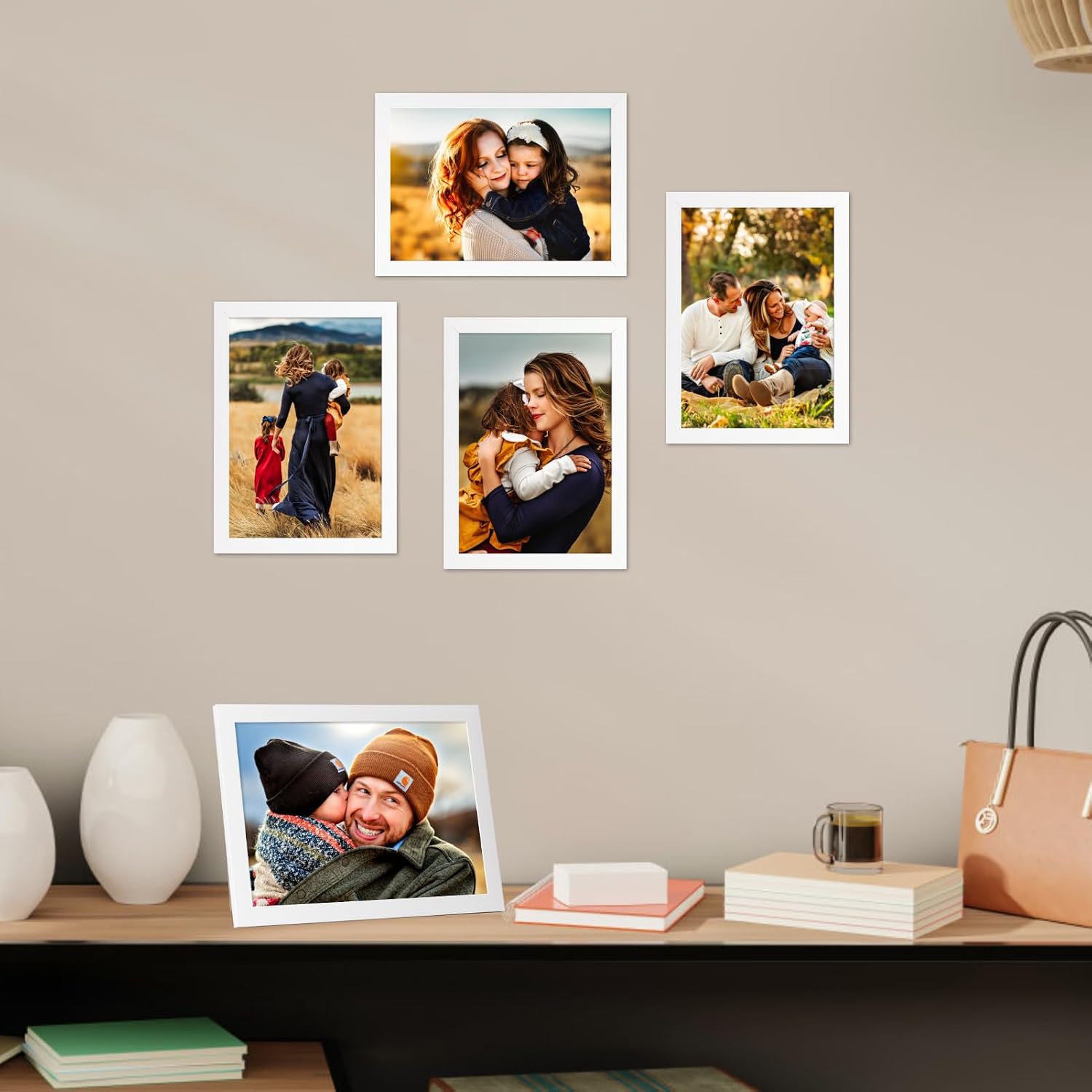 Detalle de Giftgarden 12 Pack A4 Photo Frames in White