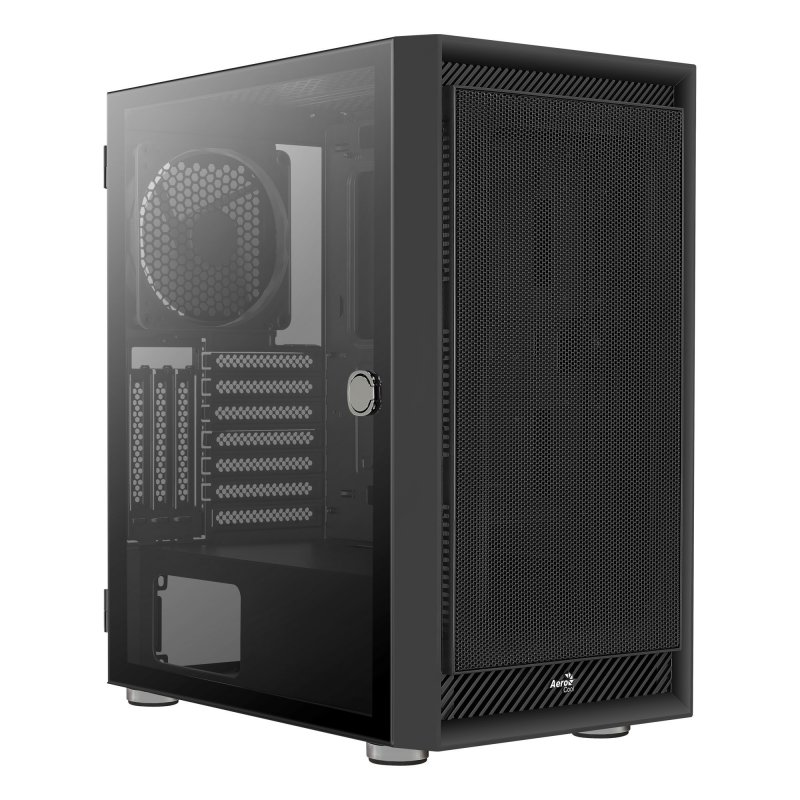 Detalle de Aerocool Graphite Cristal templado USB 3.0 Negro 🖥