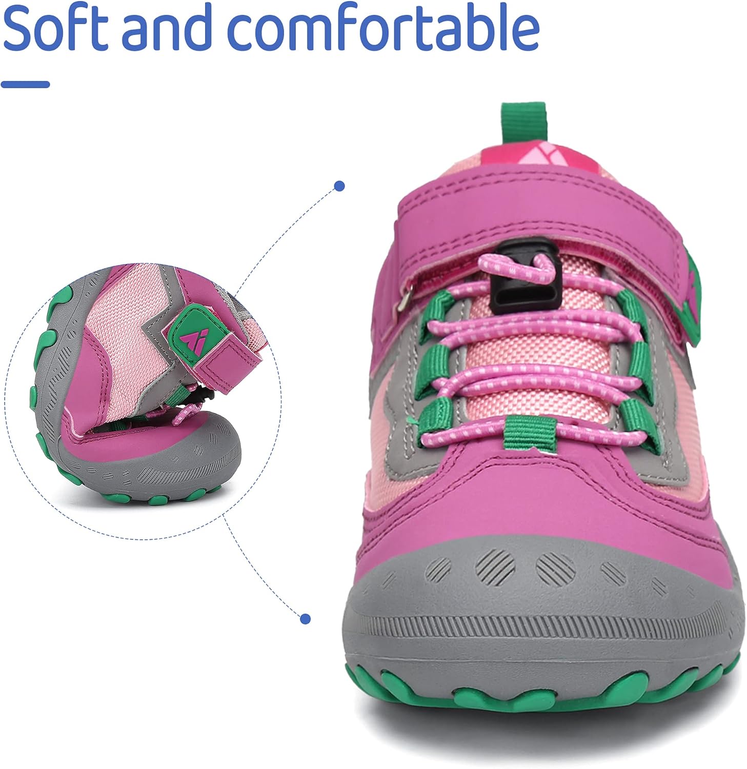 Thumbnail 5 de Mishansha Wanderschuhe Kinder Sports Sneaker für Mädchen – leichte Outdoor-Turnschuhe in Rosa