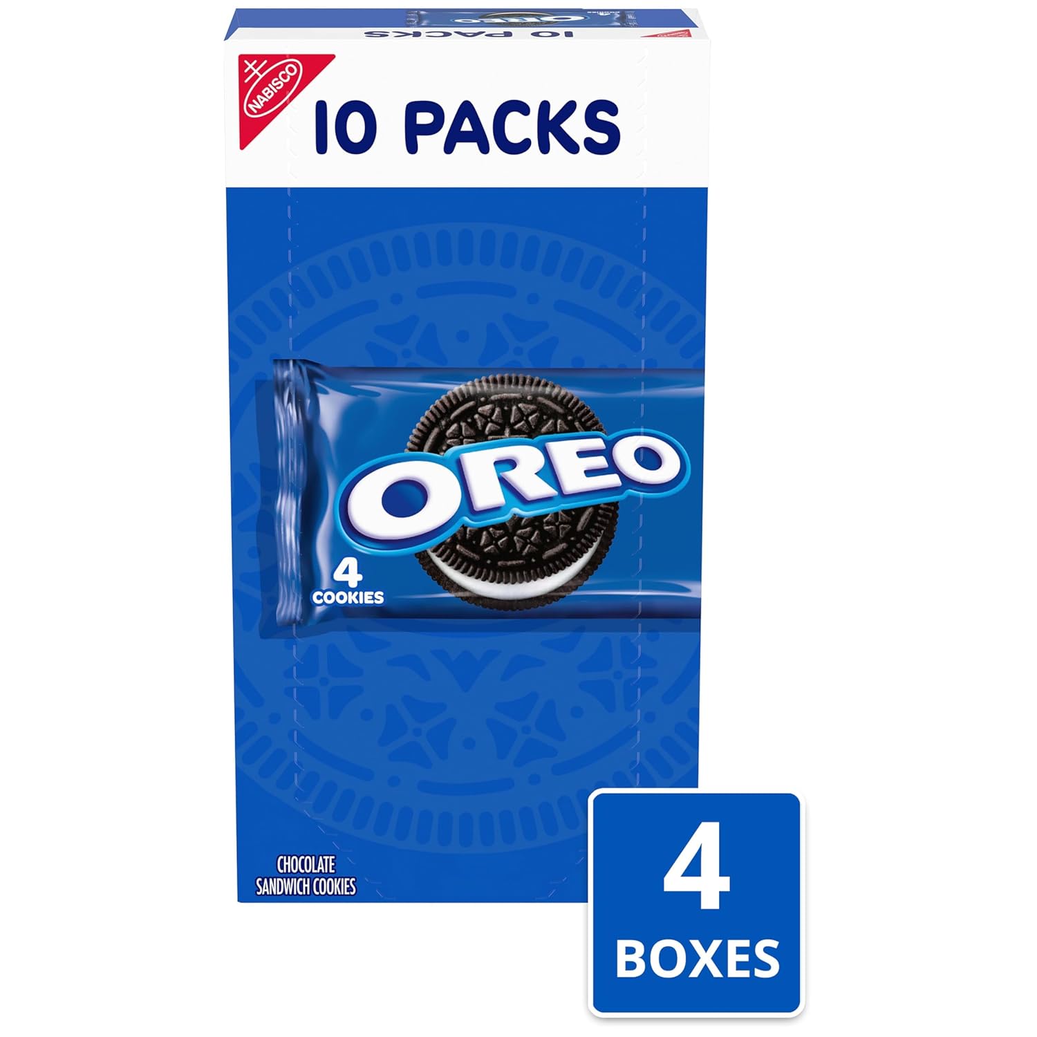 Thumbnail 3 de OREO Chocolate Sandwich Cookies, 40 Snack Packs, 4 Cookies Each