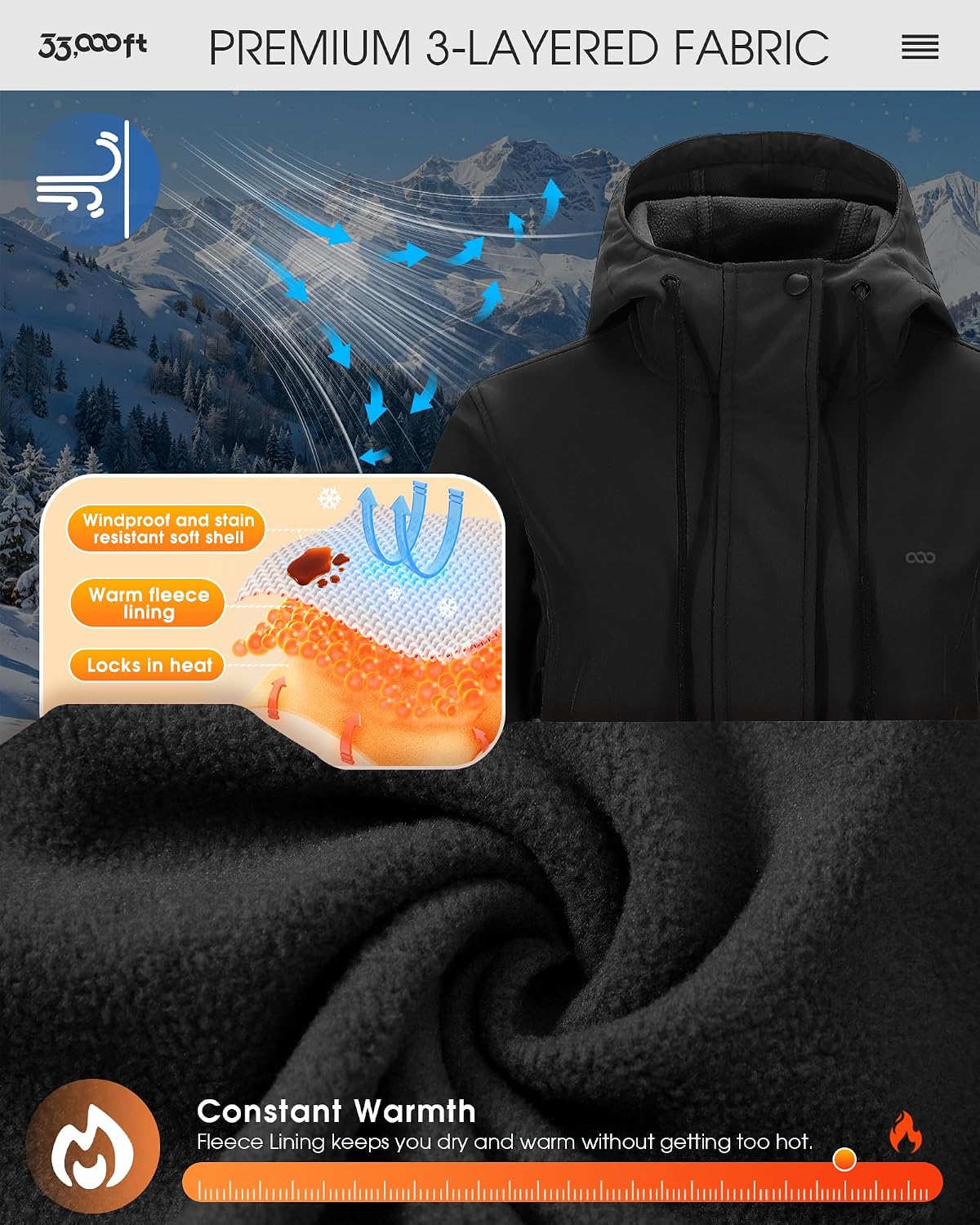 Thumbnail 5 de 33,000ft Women’s Softshell Jacket 8000MM
