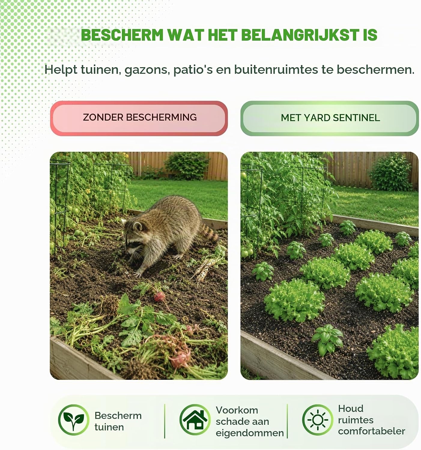 Thumbnail 6 de ASPECTEK - Yard Sentinel Ultrasonic dierenverjager met infraroodsensor