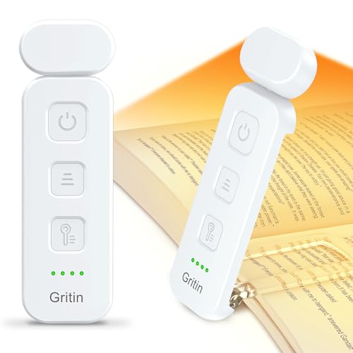 Detalle de Gritin Luz de Lectura con Pinzas Recargable: versátil, ocularmente suave y portable