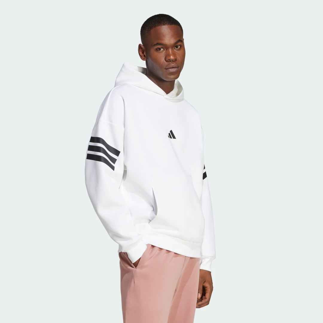 Detalle de Sudadera con capucha Future Icons 3 bandas de Adidas