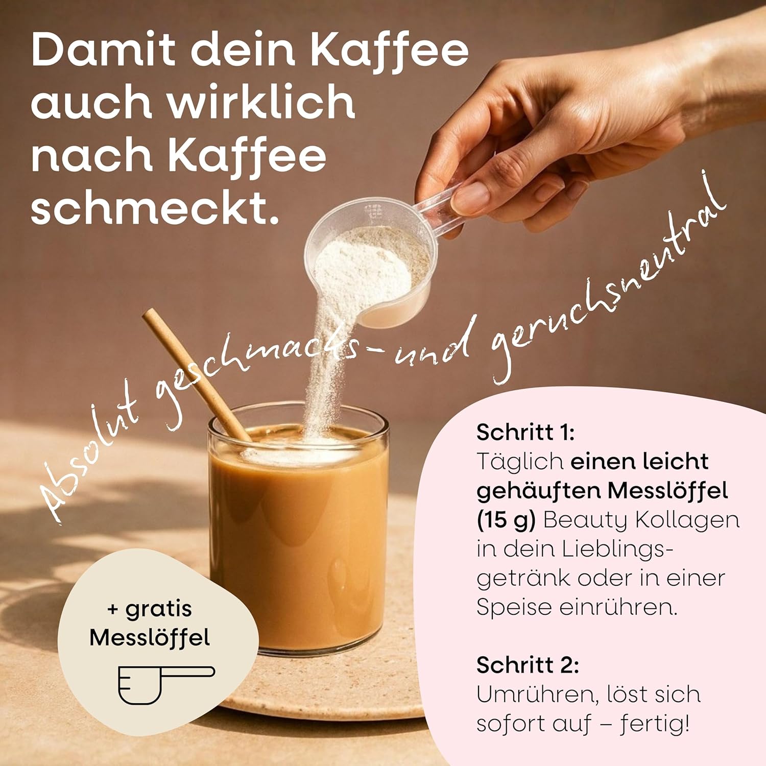 Detalle 2 de Beauty Kollagenpulver 450 g für Haut & Haare