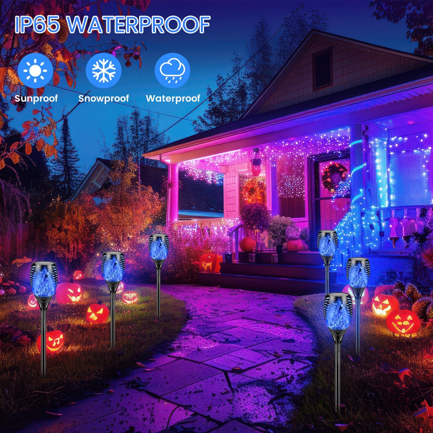 Detalle de Solar Torch Lights, 6-Pack