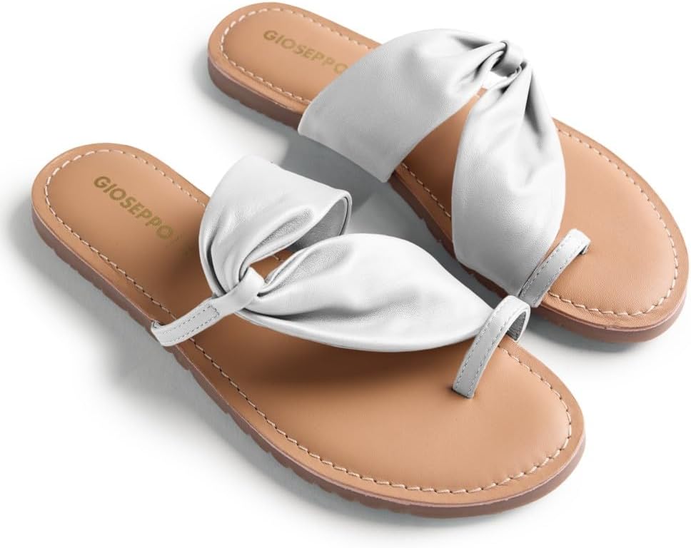 Detalle de GIOSEPPO Femme Kiserian Talon Ouvert – Sandales en cuir à talon ouvert