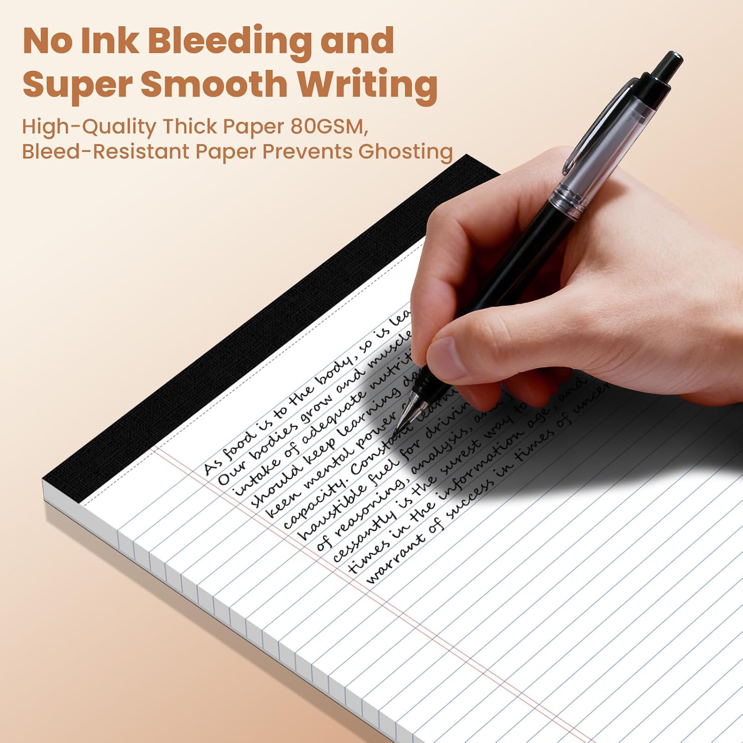 Detalle 1 de Ciphyfee 8.5 x 11 Legal Pads, 6-Pack College-Ruled Notepads
