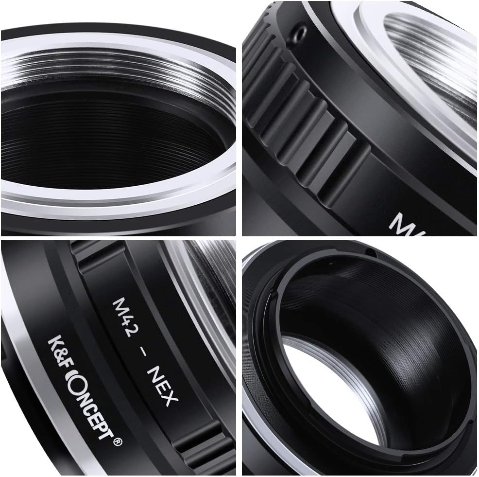 Thumbnail 1 de K&F CONCEPT M42 to NEX Lens Mount Adapter for M42 Screw Mount to Sony E-mount