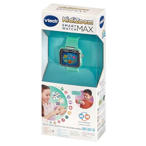 Thumbnail 4 de VTech Kidizoom Smartwatch MAX Aguamarina: reloj inteligente para niños con doble cámara y juegos