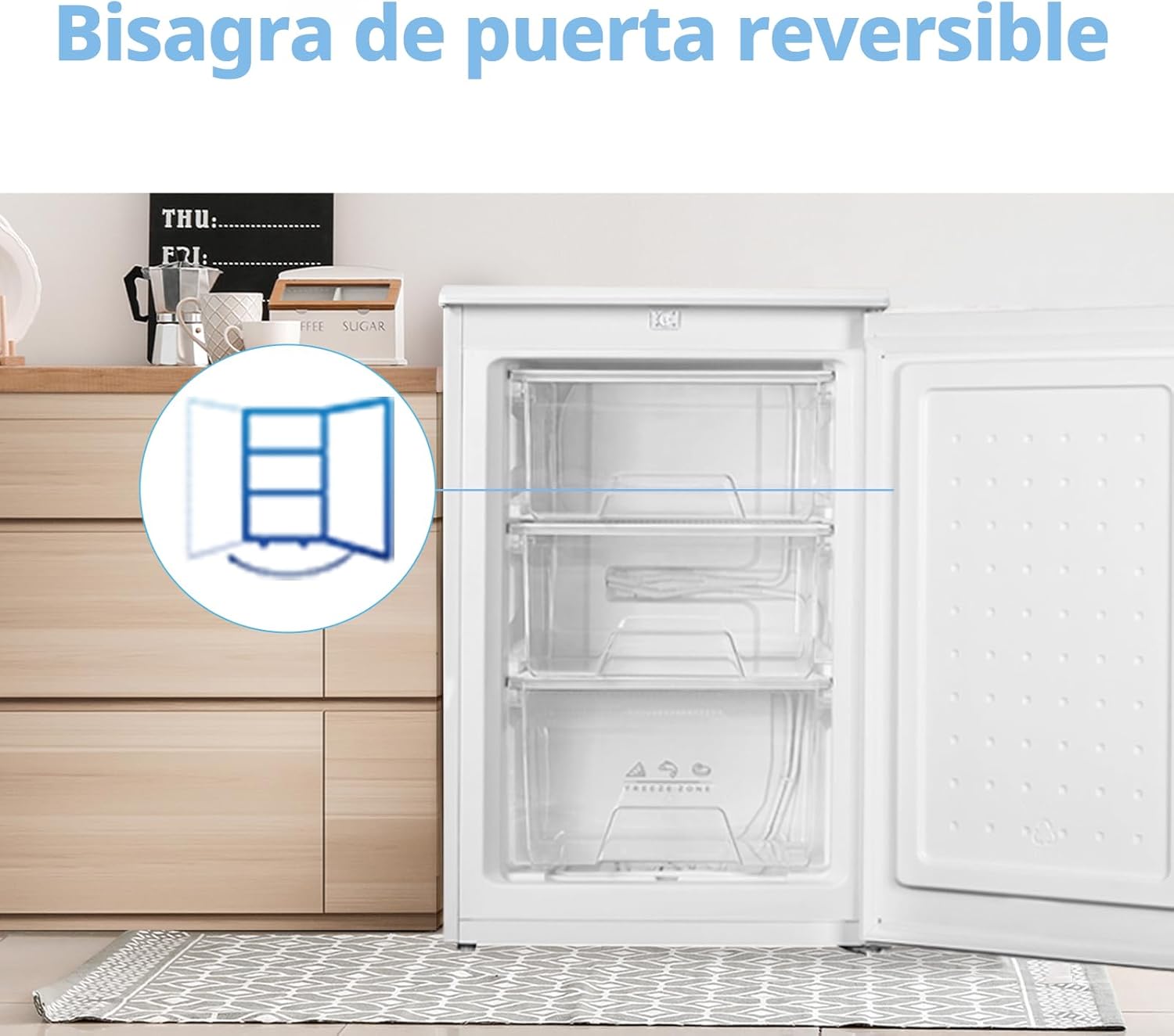 Thumbnail 3 de COMFEE' RCU83WH3EU(E) congelador 88 L