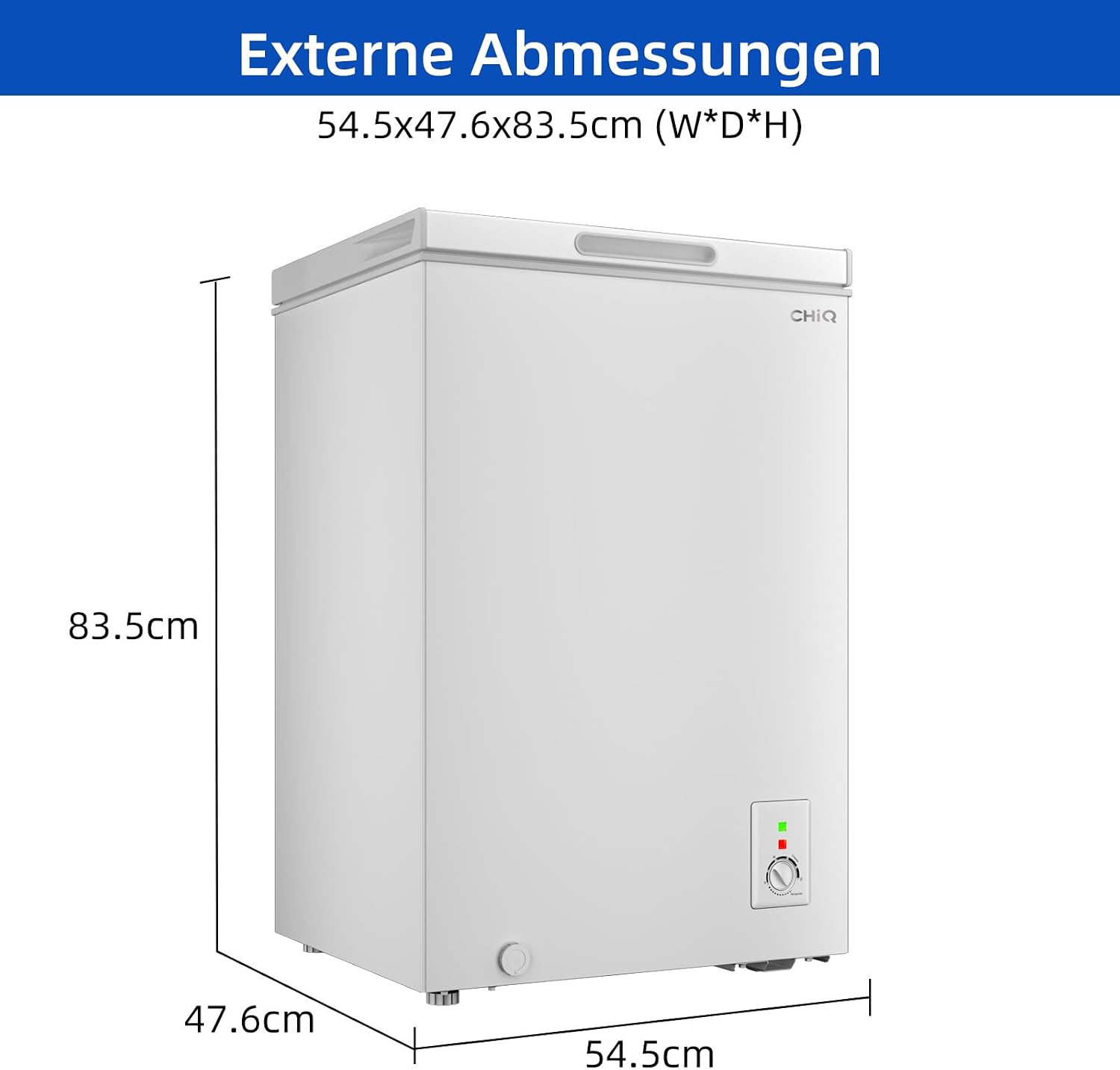 Thumbnail 5 de CHiQ Gefriertruhe 99 L Freistehend mit LED – kompakt, zuverlässig und leise