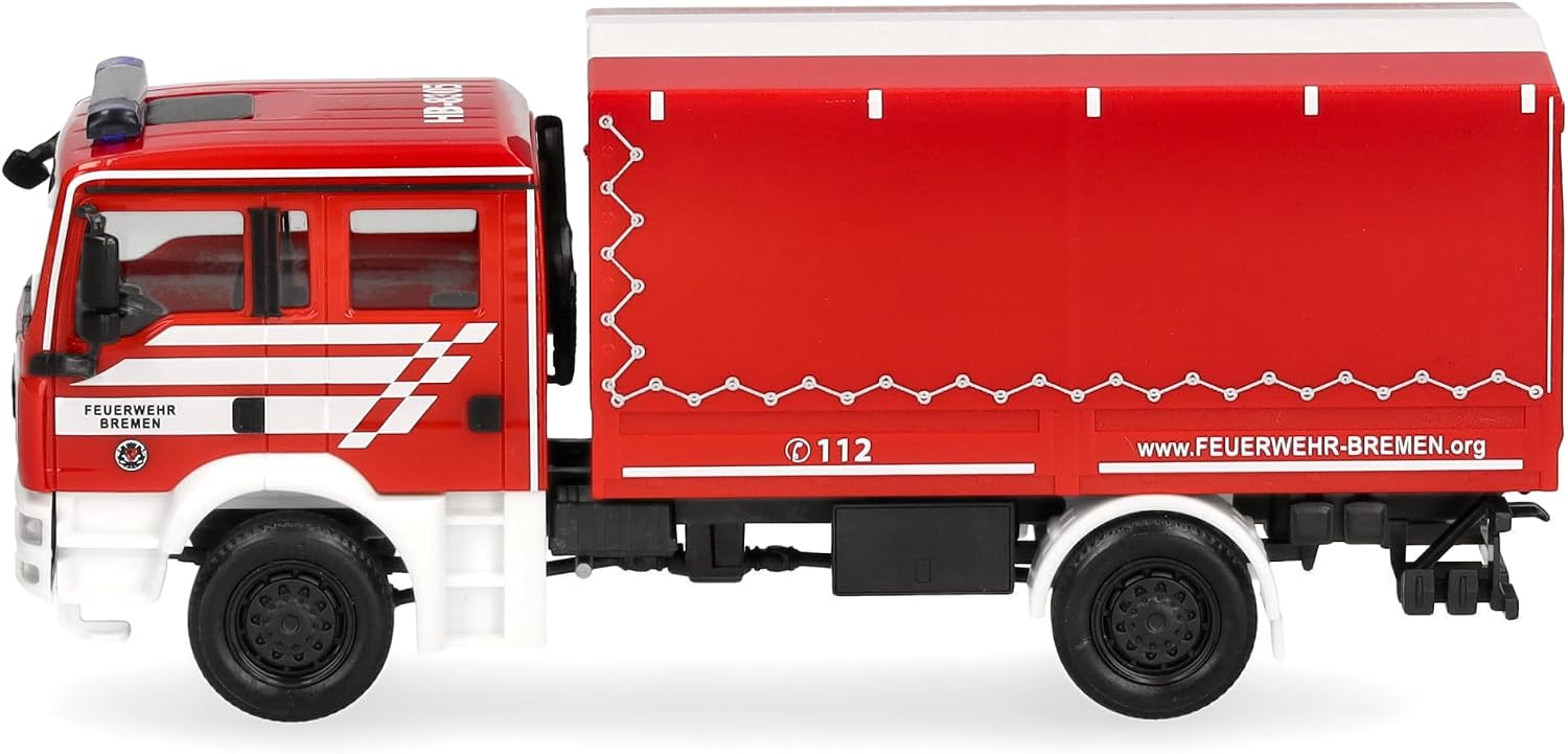 Thumbnail 3 de Herpa MAN TGA M – model ciężarówki dekontaminacyjnej Feuerwehr Bremen, 1:87