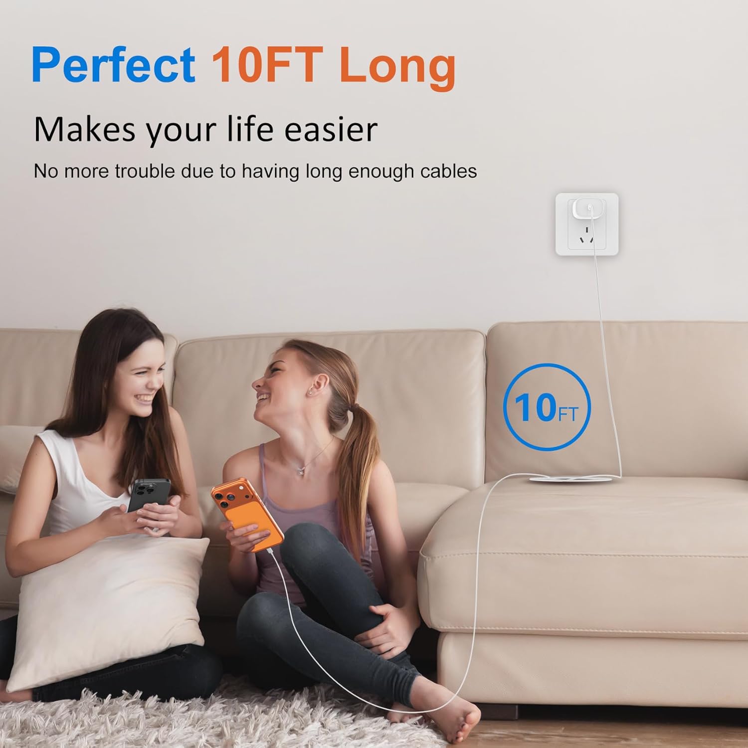 Thumbnail 5 de Vilive 30W USB-C Fast Charger with 10ft Cable for iPhone 15–17 Pro Max and More