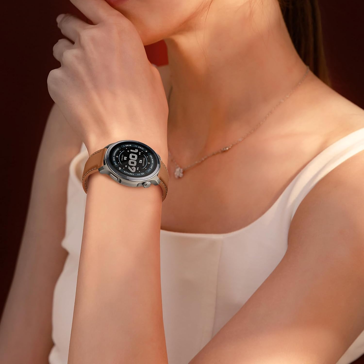 Thumbnail 6 de LanQii Lederarmband (22 mm) für Amazfit Active Max, T-Rex 3 Pro & weitere Modelle, braun