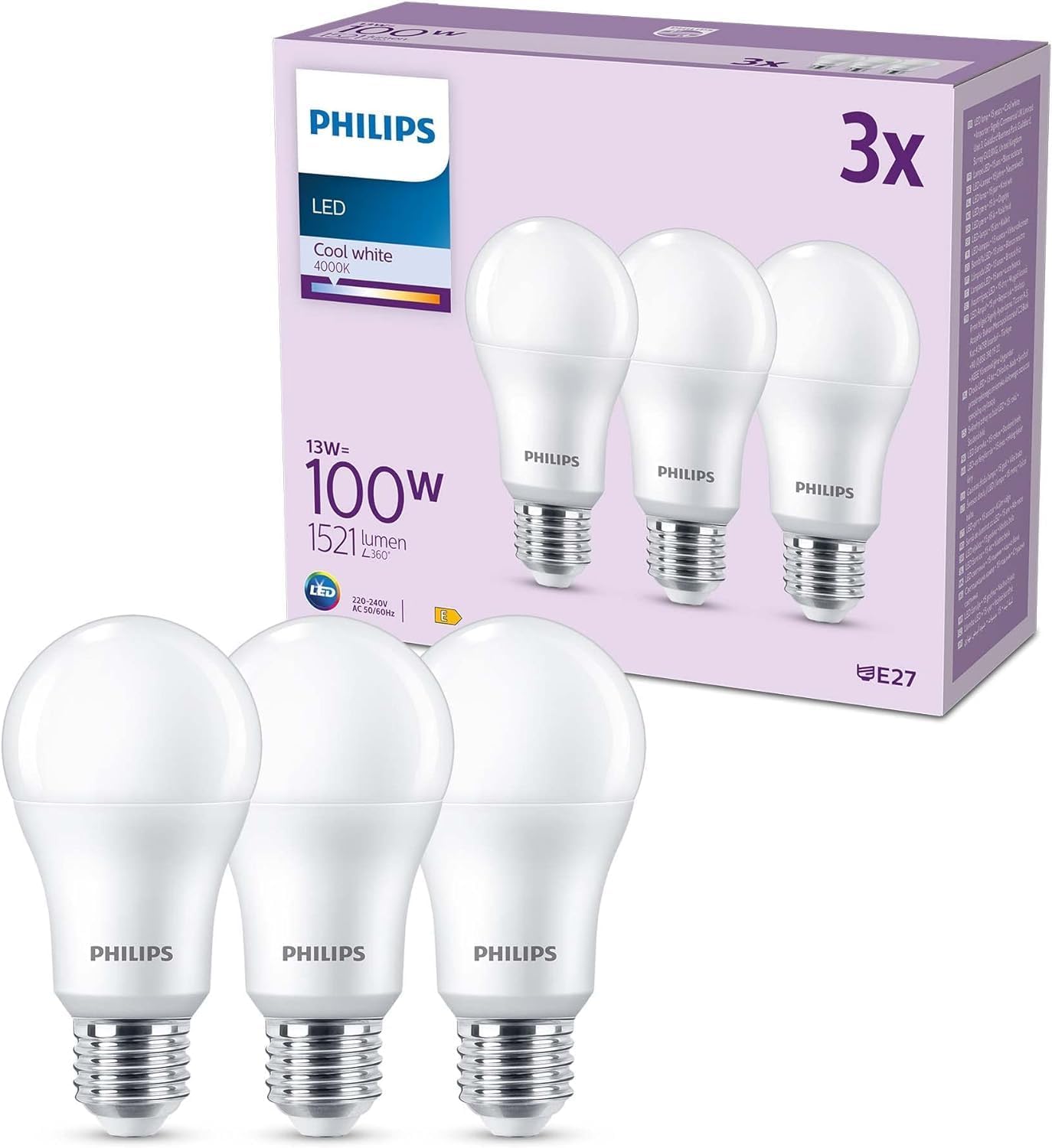 Thumbnail 4 de Philips pack 6 ampoules LED 100W