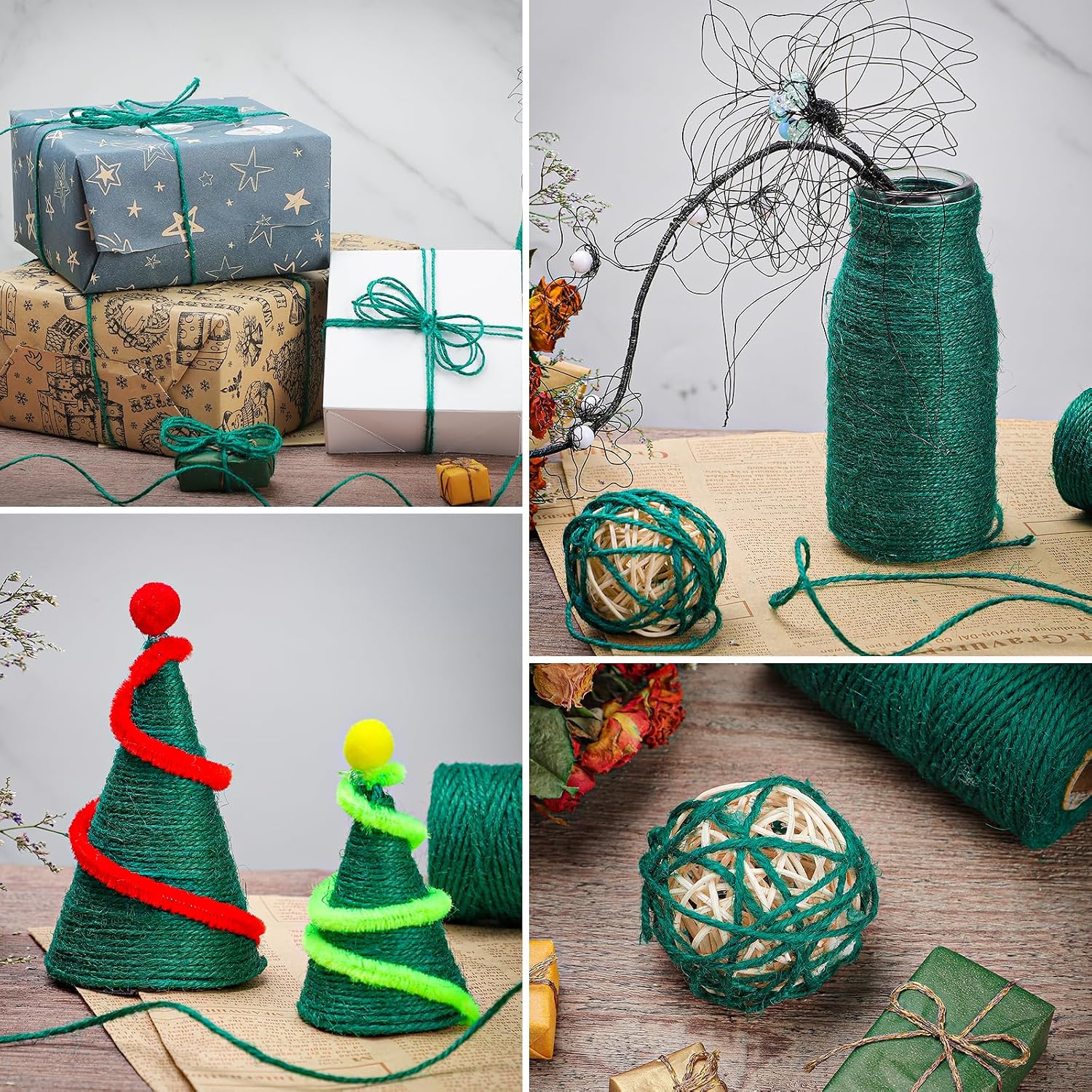 Thumbnail 6 de nuoshen 200m green hemp garden twine