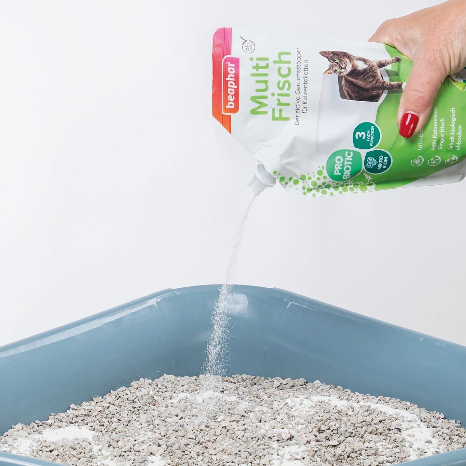 Detalle 2 de Beaphar Multi Frisch Vanille & Melone, 400 g – längere Frischhaltung der Katzenstreu