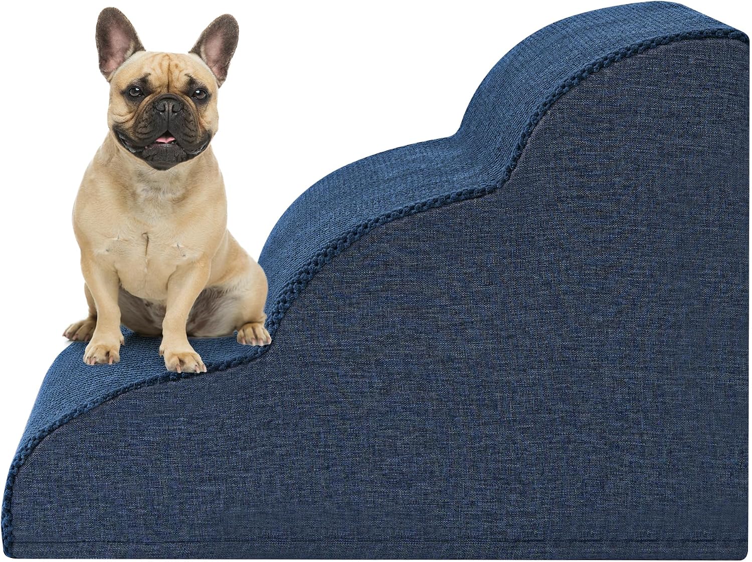 Detalle 2 de ROMROL Dog stairs 3-step ramp 58x38x38cm