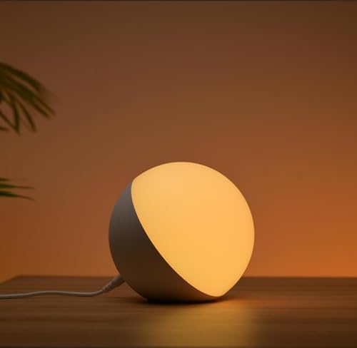 Detalle 2 de Hifree Lampada da Comodino: lampada da tavolo smart con Alexa/Google Home, dimmerabile RGB e luce notturna tunable