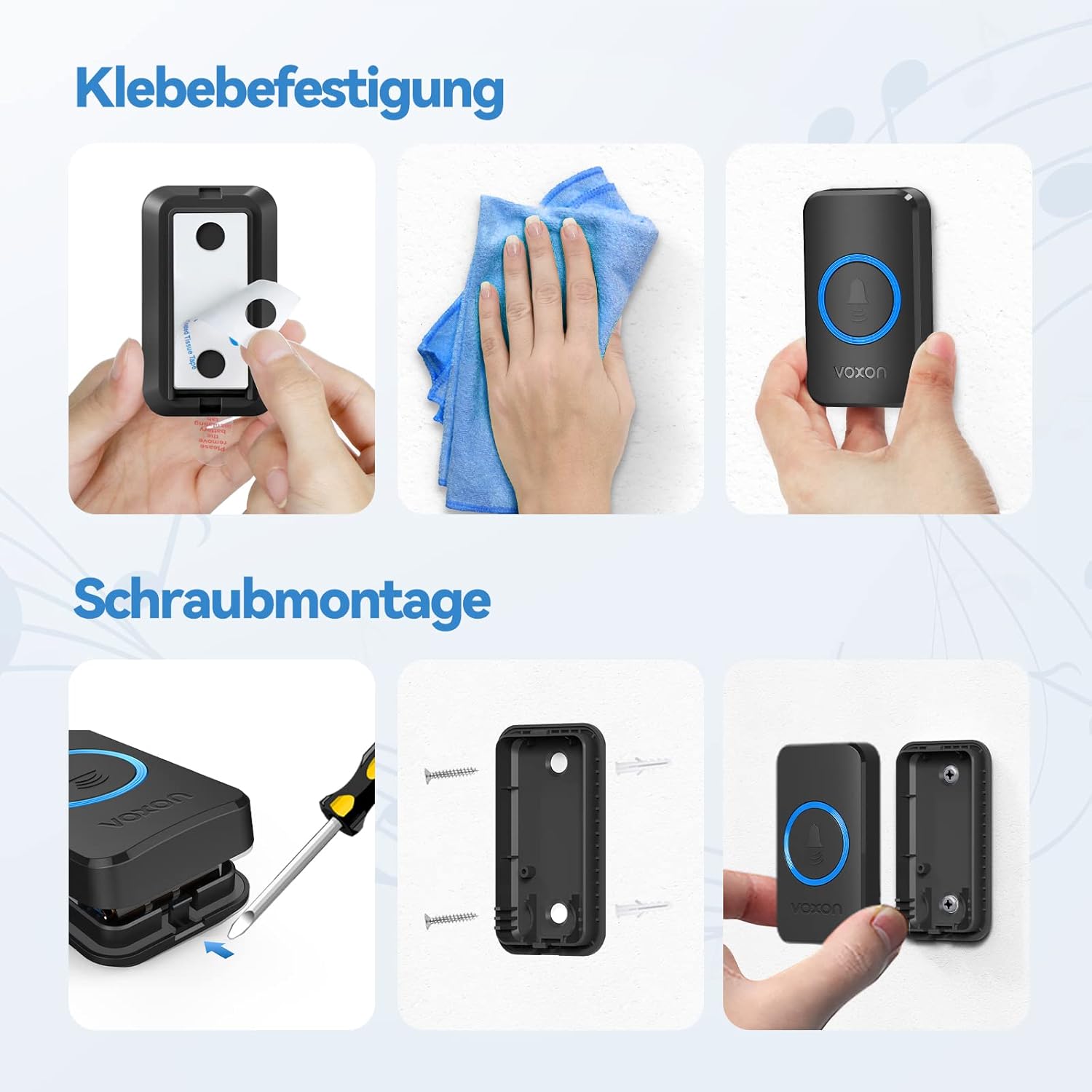 Thumbnail 6 de VOXON Funkklingel 400 m Reichweite – Türgong