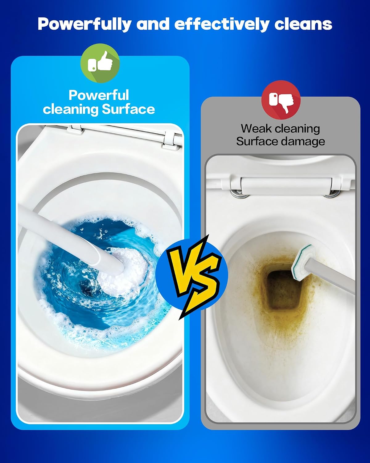 Detalle de 50 Pack Wand Refills Compatible with Clorox Toilet Brushes