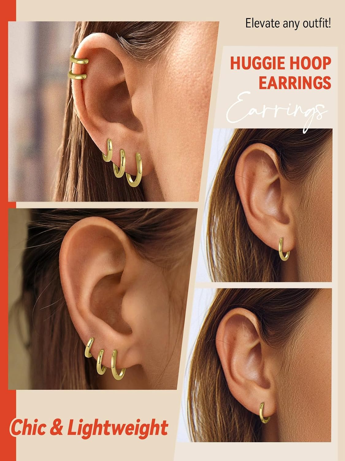 Detalle 2 de FaithHeart silver hoop earrings 925