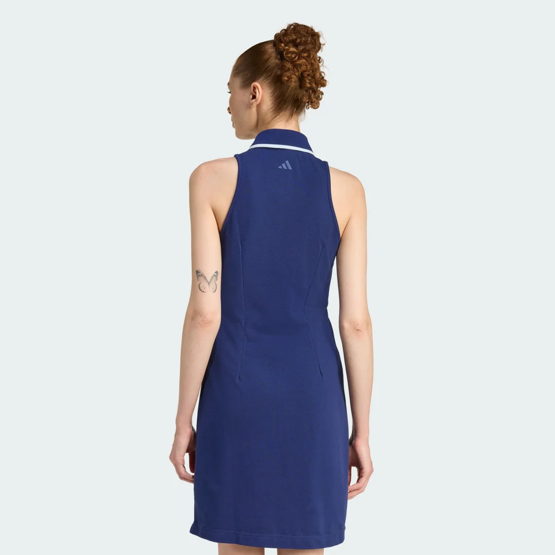 Detalle 2 de Vestido con diseño bordado Seasonal Essentials Colorpop Azul de Adidas