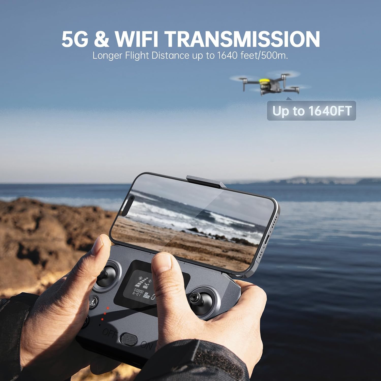 Detalle de REDRIE HK33 Drone with 4K Camera, 2-Axis Gimbal and GPS Flight Modes