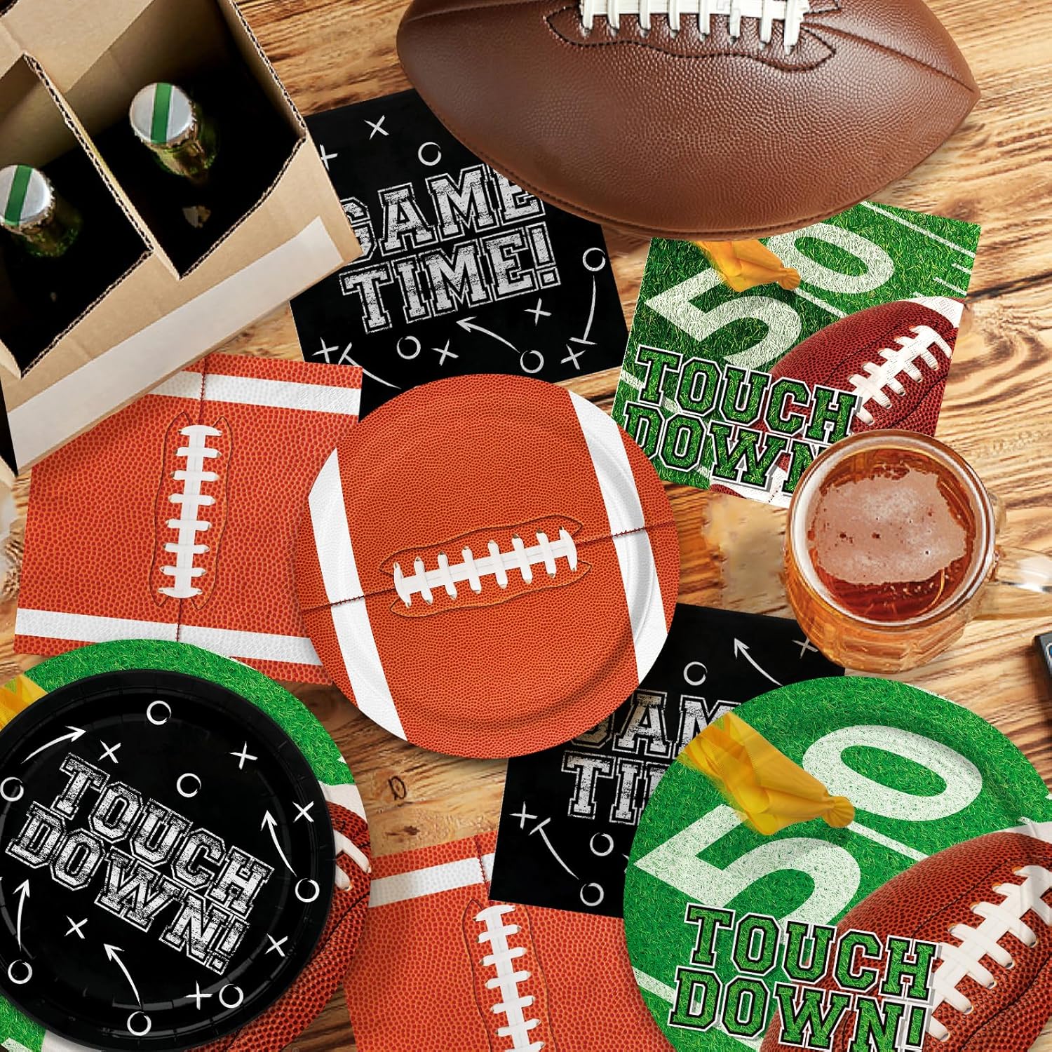 Thumbnail 2 de Football Party Decorations Kit for 24 🎉