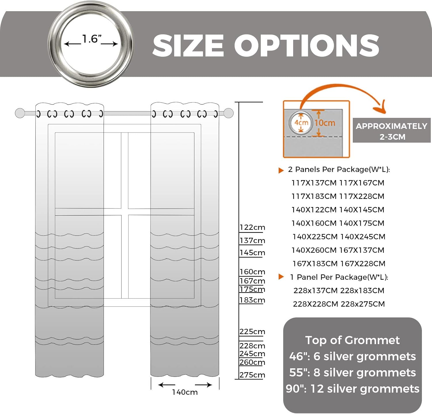 Thumbnail 8 de MRTREES Cortina Opaca Térmica 140x245cm Beige 🌟