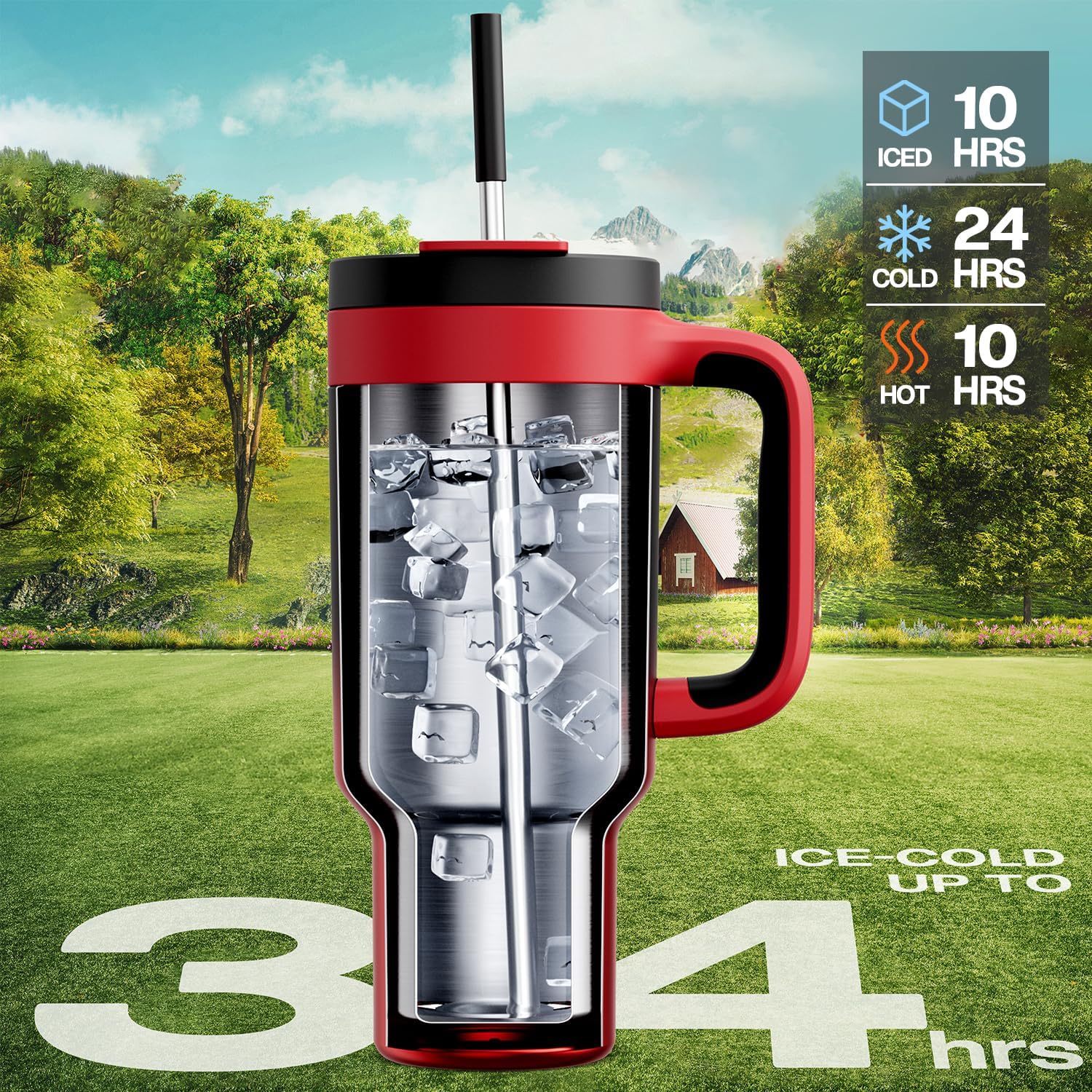 Detalle de POWCAN Insulated Tumbler 40 oz