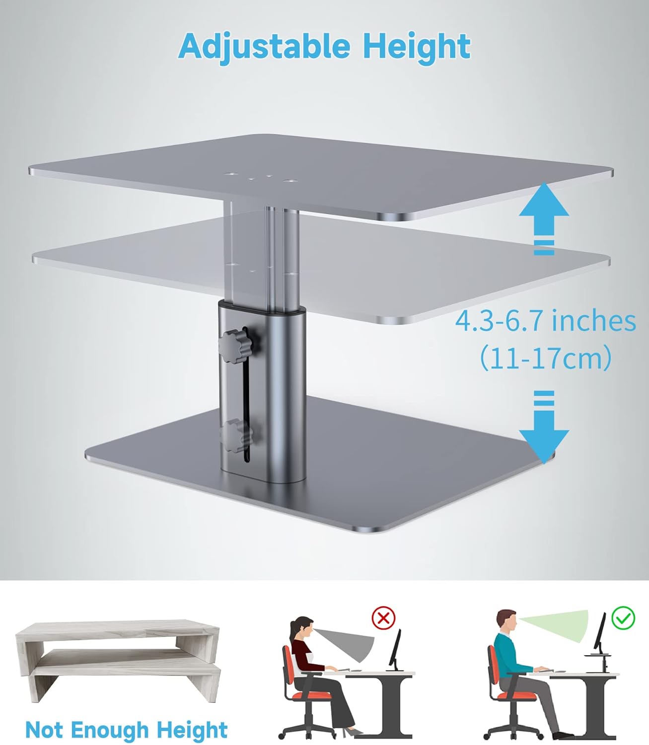 Detalle 2 de BoYata Monitor Stand Riser 33.06 lbs