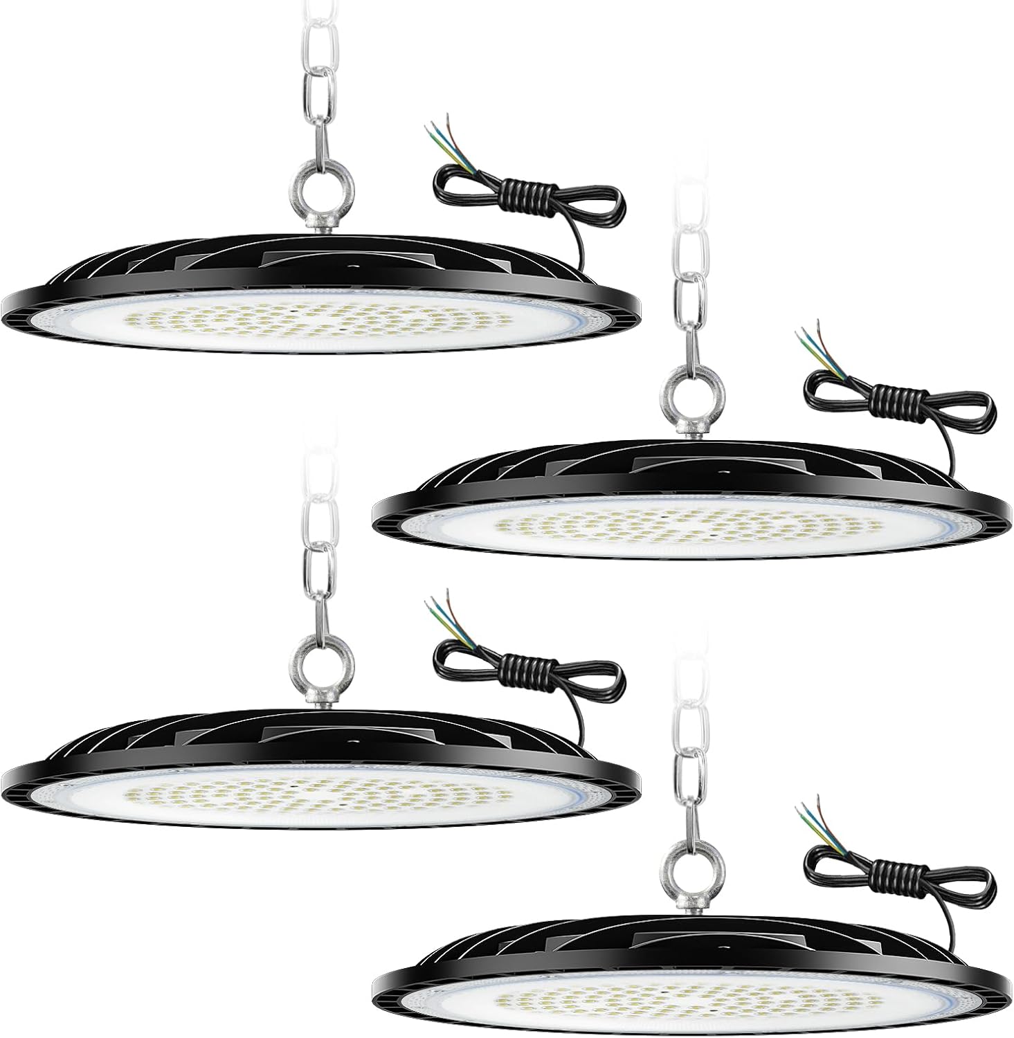 Detalle de ZXICH UFO LED High Bay Light, 150W, 22,500 lm, IP65, 4 Pack