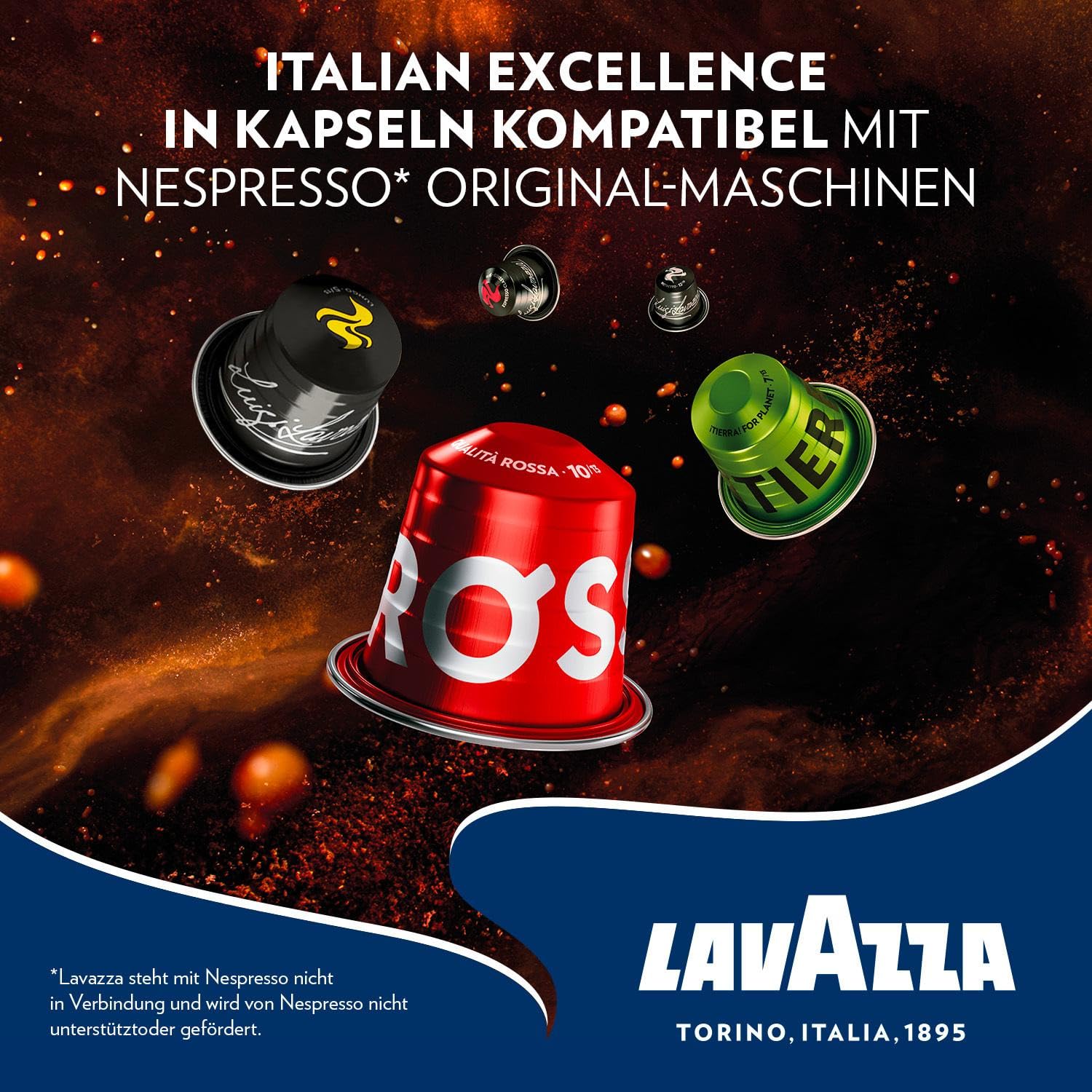 Thumbnail 1 de Lavazza Espresso Qualita Rossa – 10 x 10 Kapseln (Nespresso Original kompatibel)