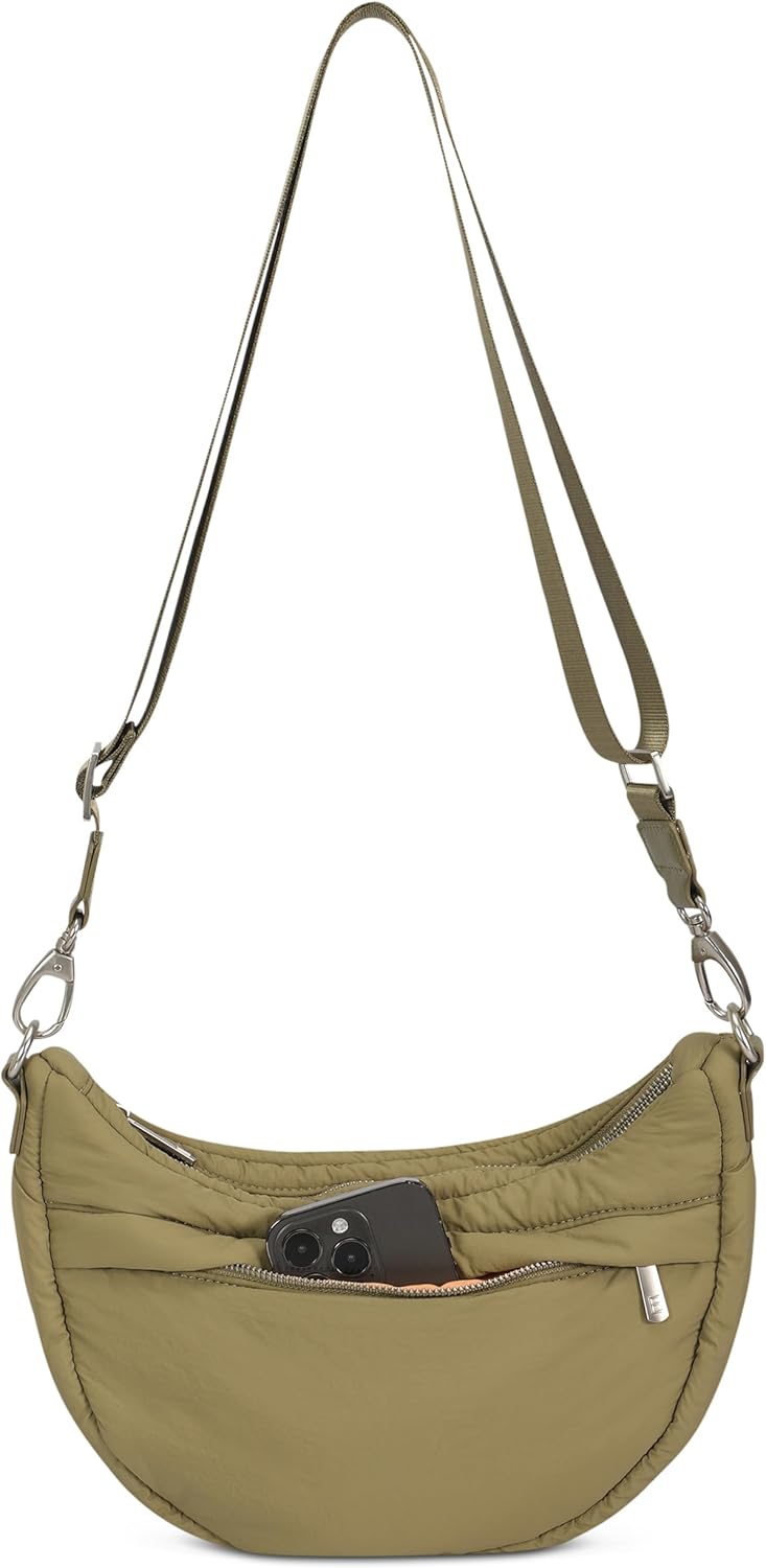Thumbnail 4 de Expatrié Vivy – sac bandoulière femme demi-lune Crescent (crossbody) en nylon imperméable